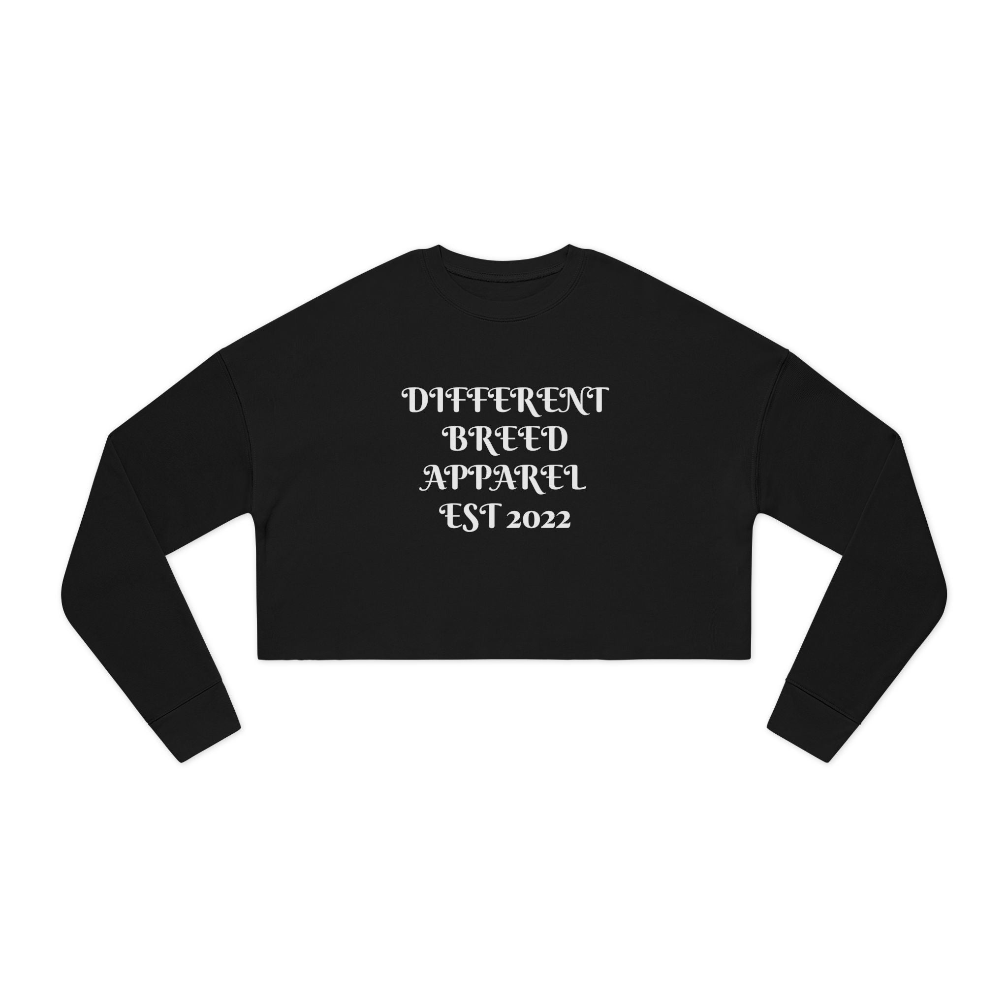 Women's Cropped Sweatshirt — Chas3 Mon3yyx Graphic Crop Top (Different Breed Apparel EST 2022)