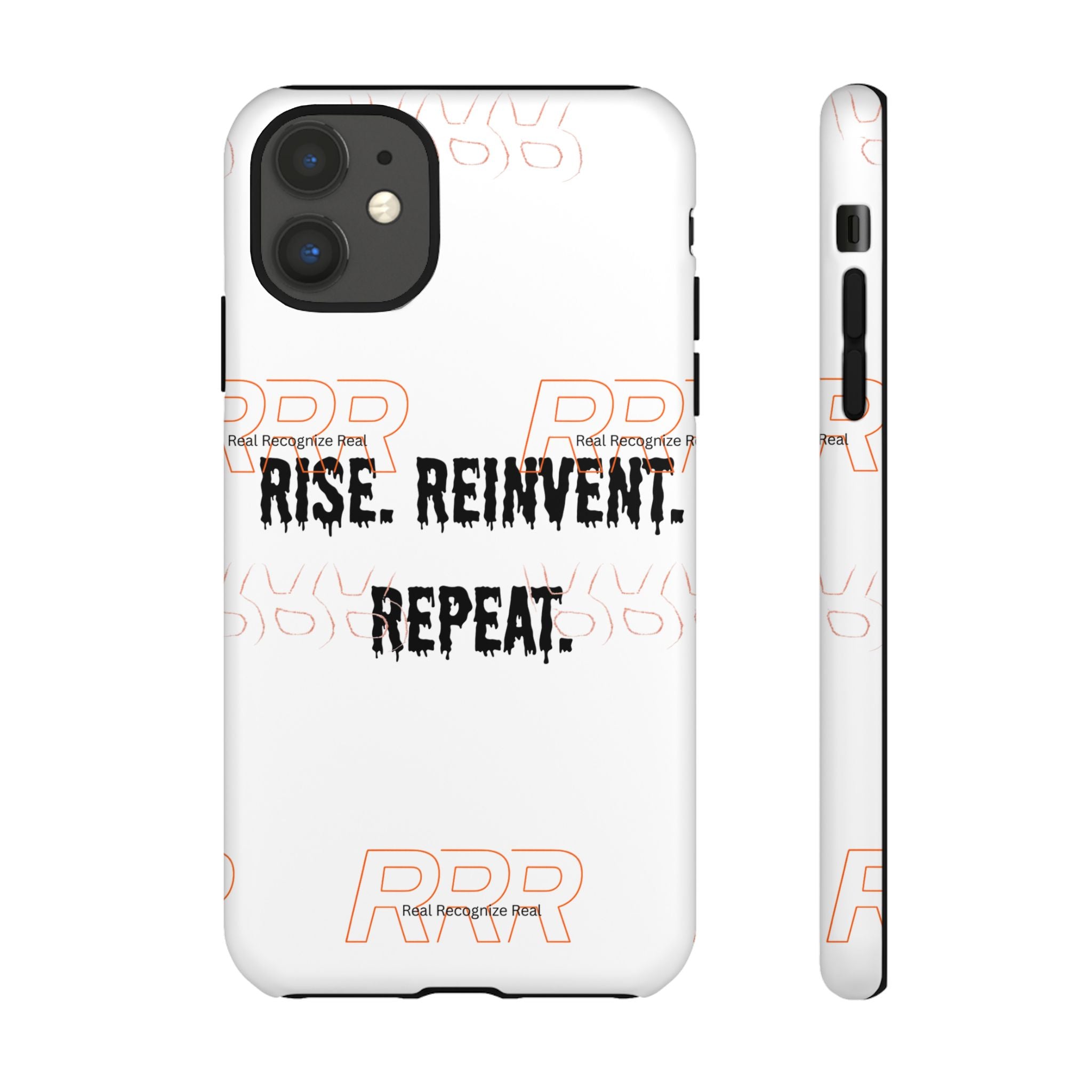 Tough Cases — "Rise. Reinvent. Repeat." Motivational Phone Case
