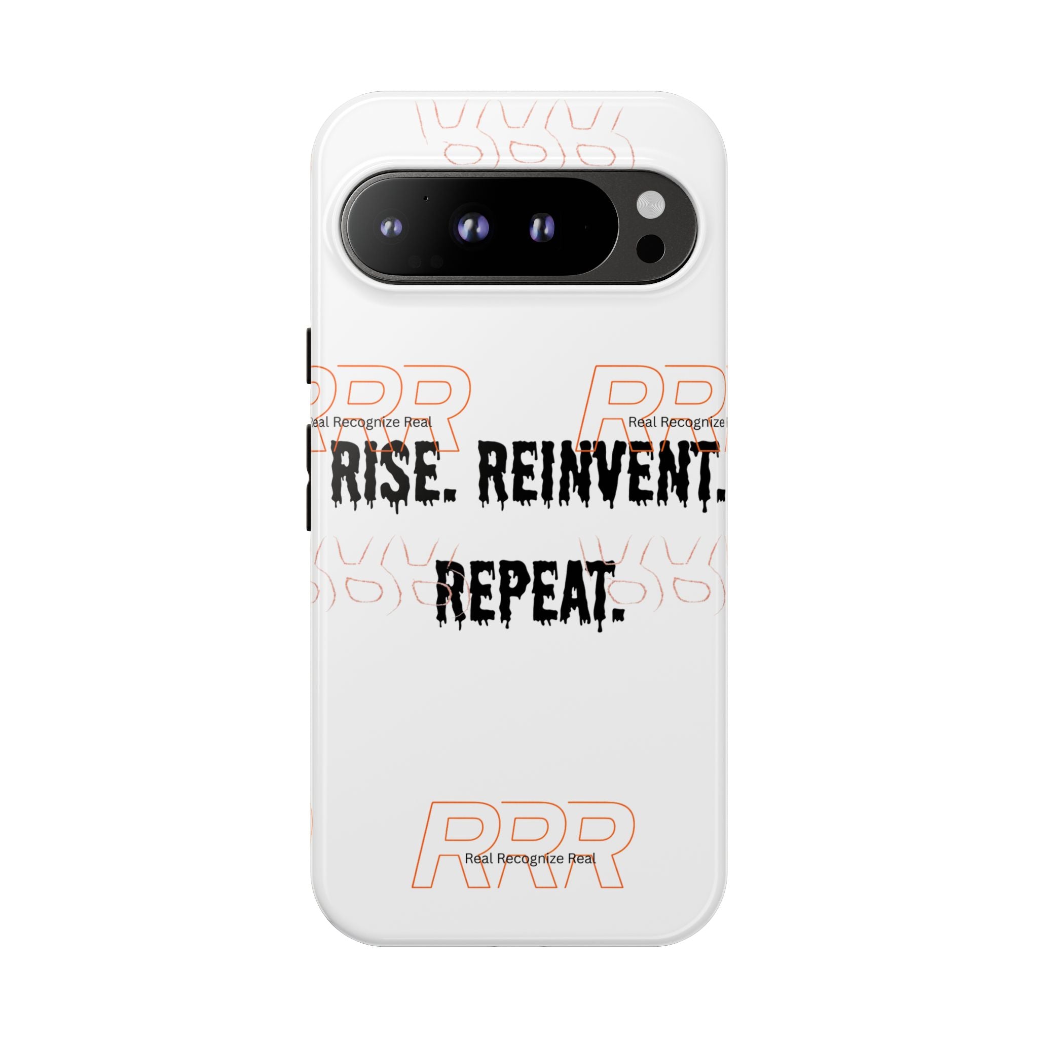 Tough Cases — "Rise. Reinvent. Repeat." Motivational Phone Case