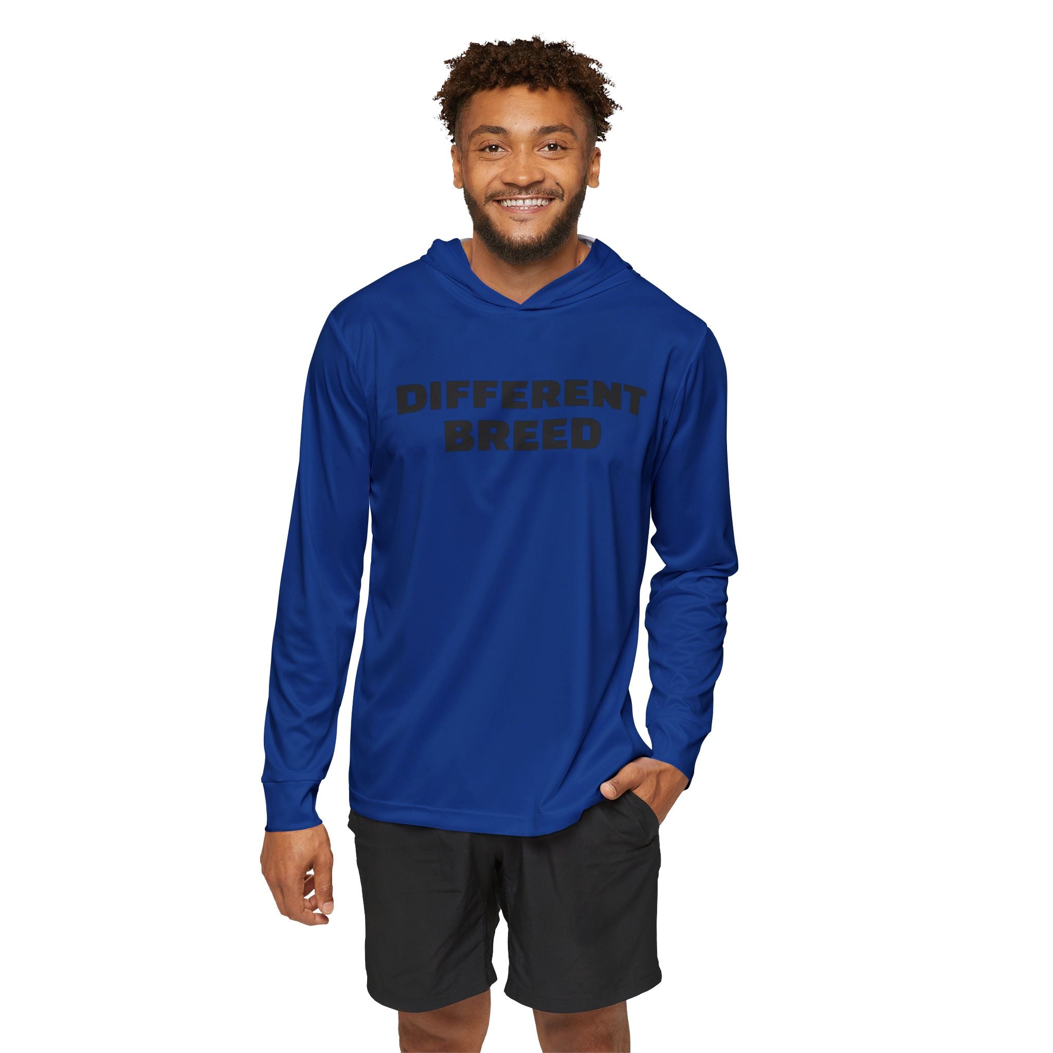 Men's Warmup Hoodie — 'Different Breed' Motivational Sports Hoodie
