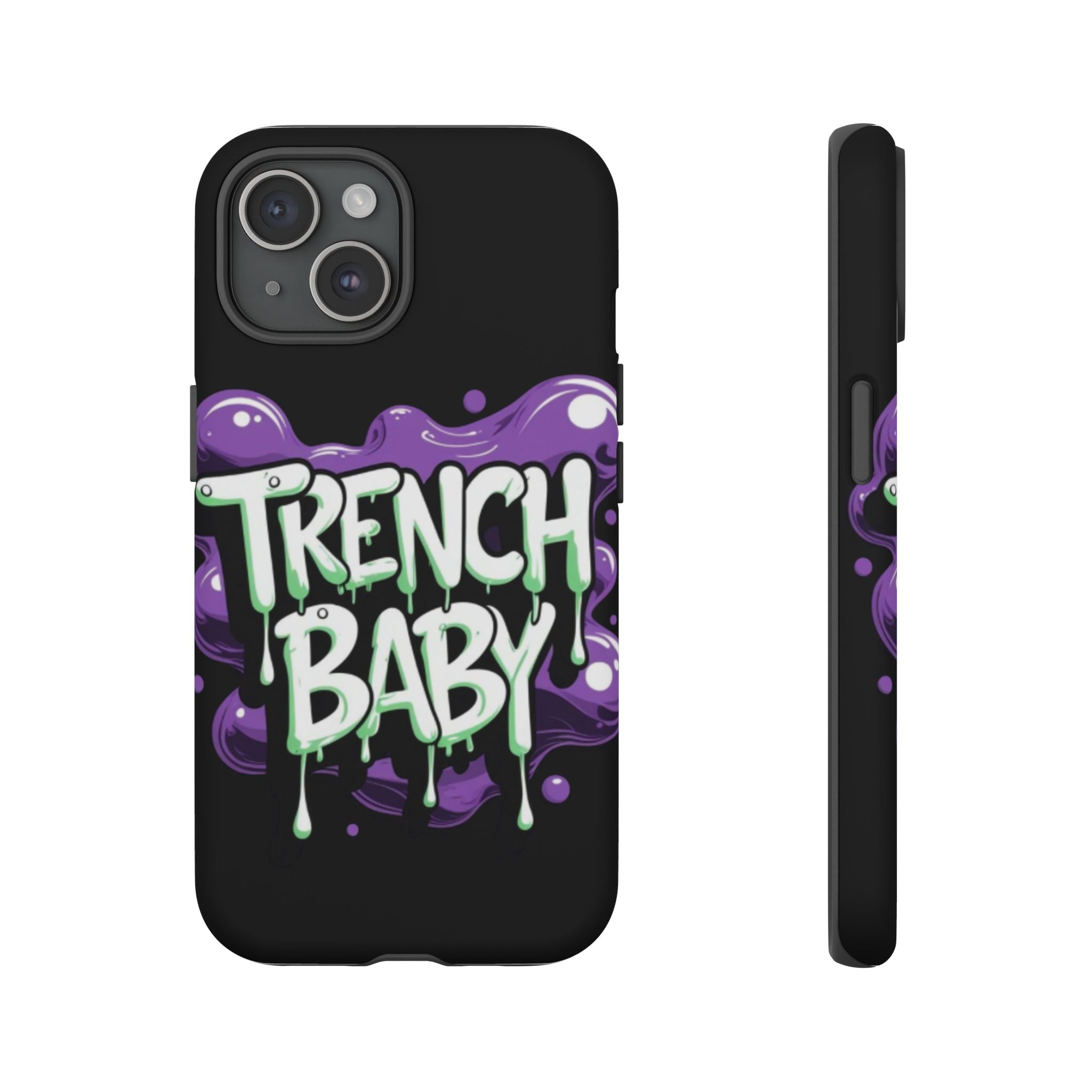 Phone Case — "Trench Baby" Drippy Graffiti Design