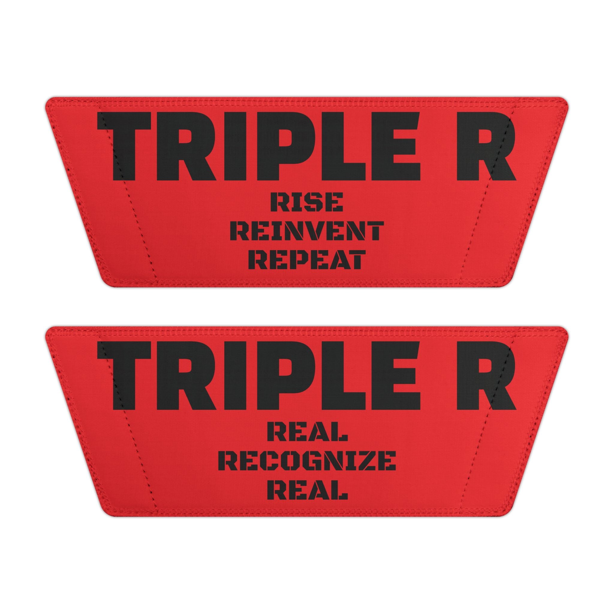 Women's Slide Sandals — Red 'TRIPLE RISE' Removable-strap Pool Slides