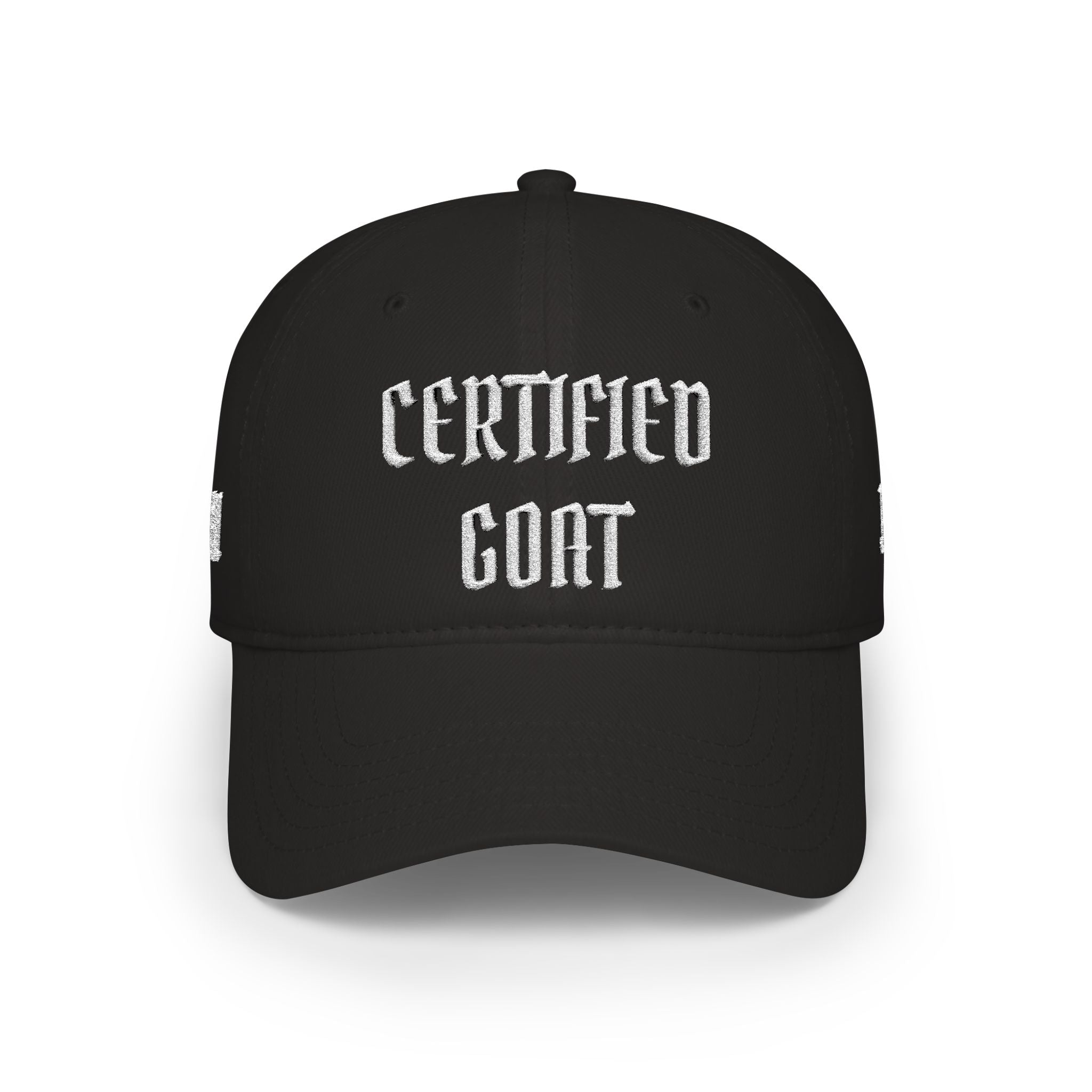 Certified GOAT Baseball Cap – Embroidered Red Low-Profile Hat