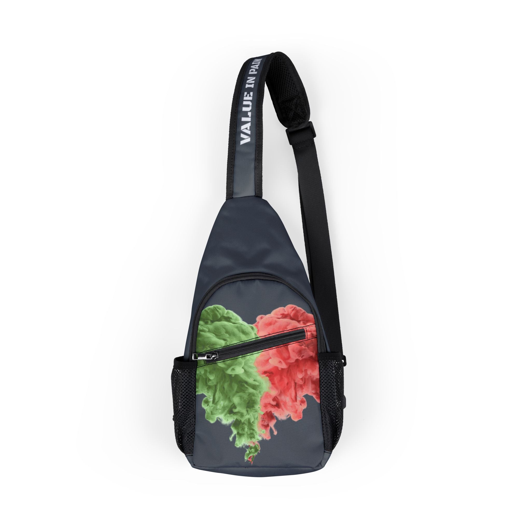 Different Breed Apparel Chest Bag — EST 2022 Sling Pack with Floral Heart Design