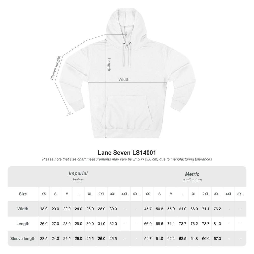 Three-Panel Fleece Hoodie