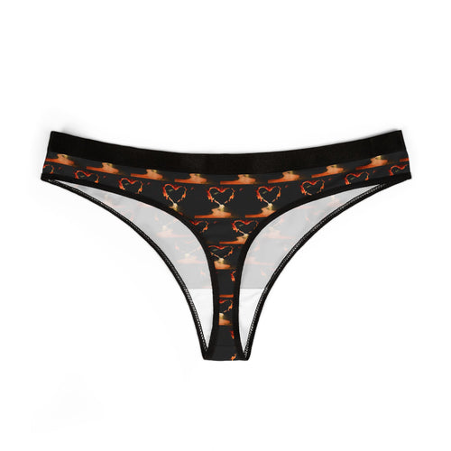 Aladdin Lamp Pattern Women's Thong – Vintage Genie Oil Lamp Print