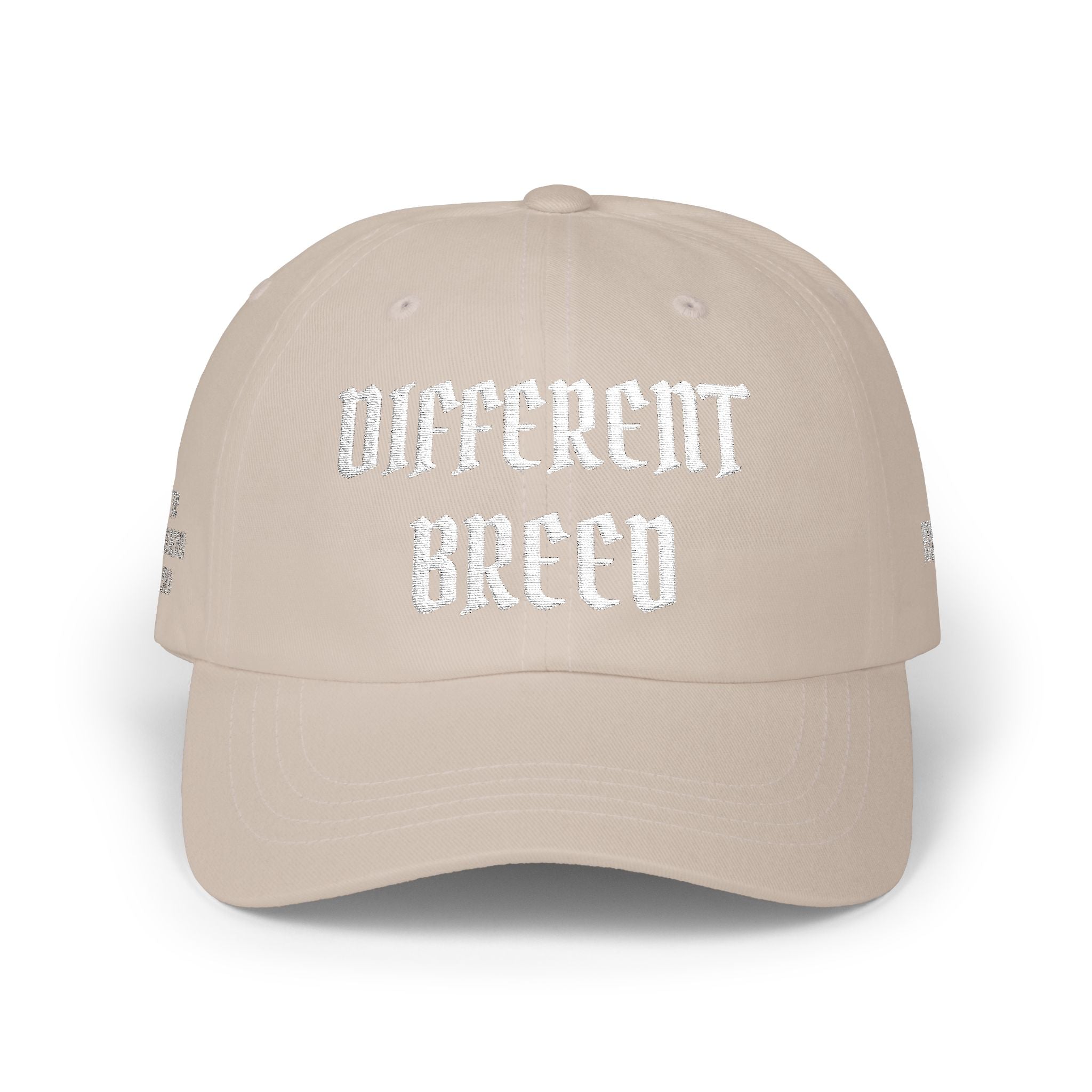 Different Breed Dad Cap — Retro Gothic Embroidered Baseball Hat