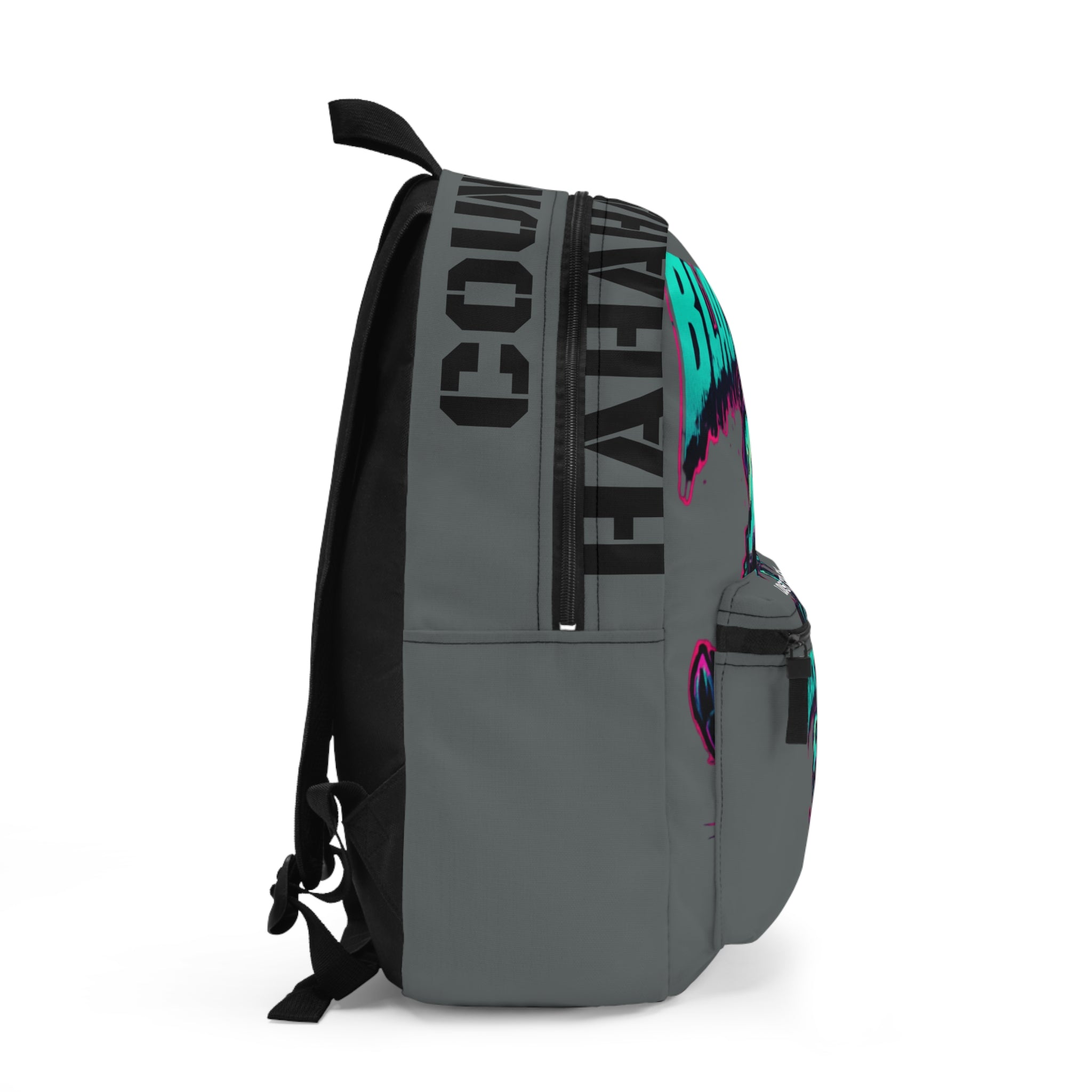Black Sheep Graphic Backpack — Neon Skull Ram Design for Teens & Gamers