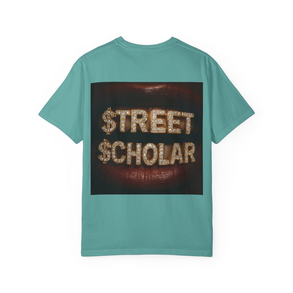 Street Scholar T‑Shirt — Bold Graphic Lip Grill Design