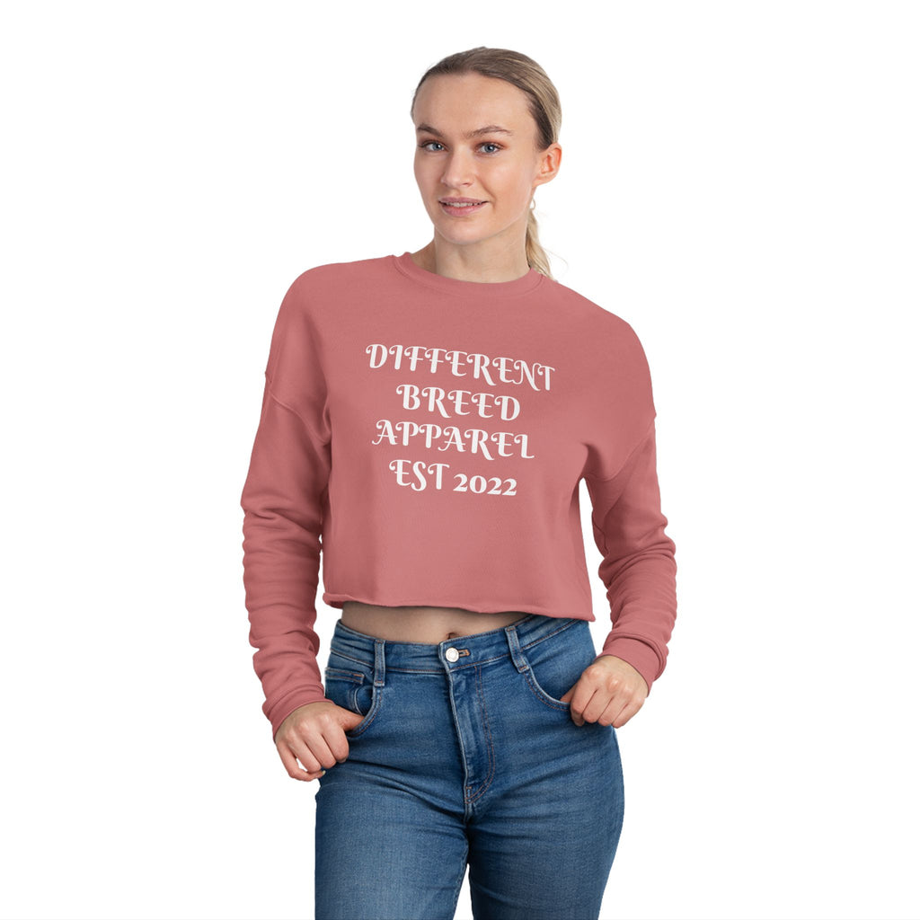 Women's Cropped Sweatshirt — Chas3 Mon3yyx Graphic Crop Top (Different Breed Apparel EST 2022)