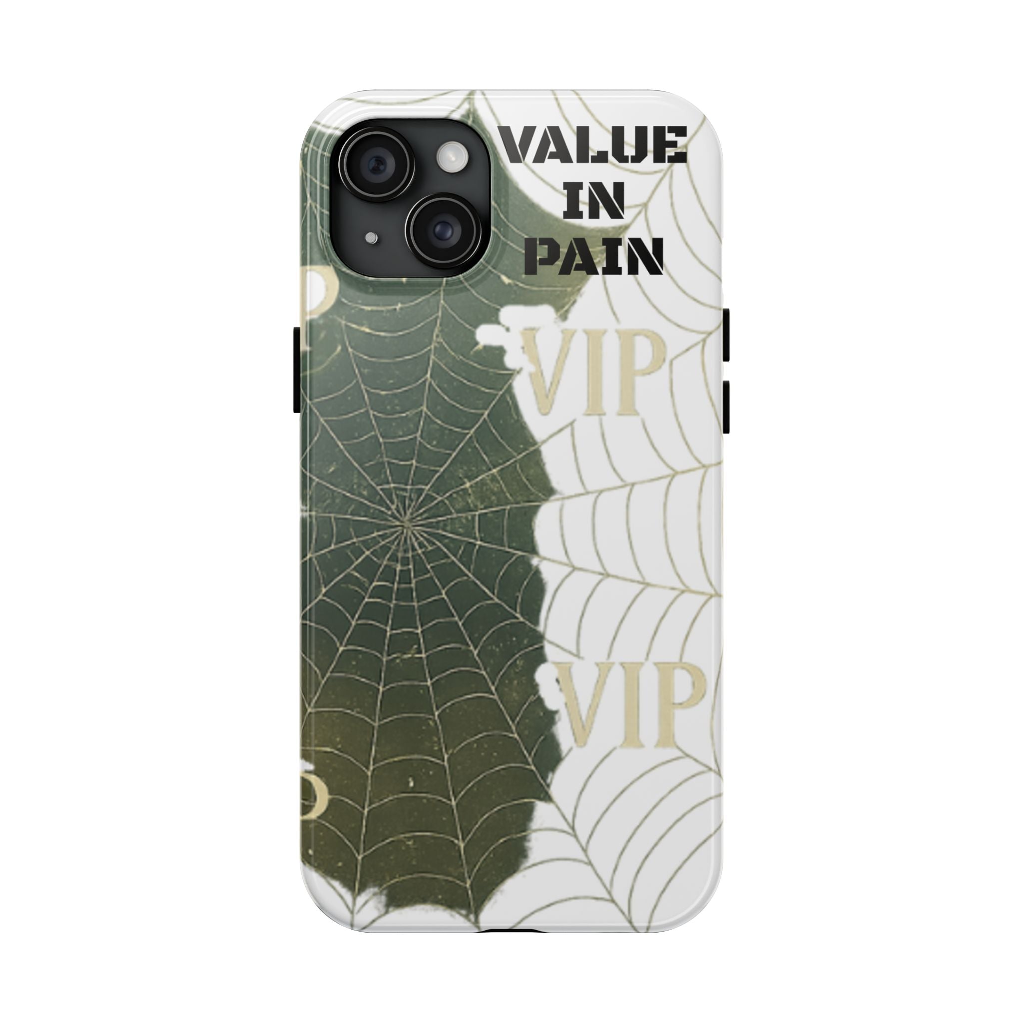Tough Phone Case — "Value in Pain" VIP Spiderweb Protective Cover