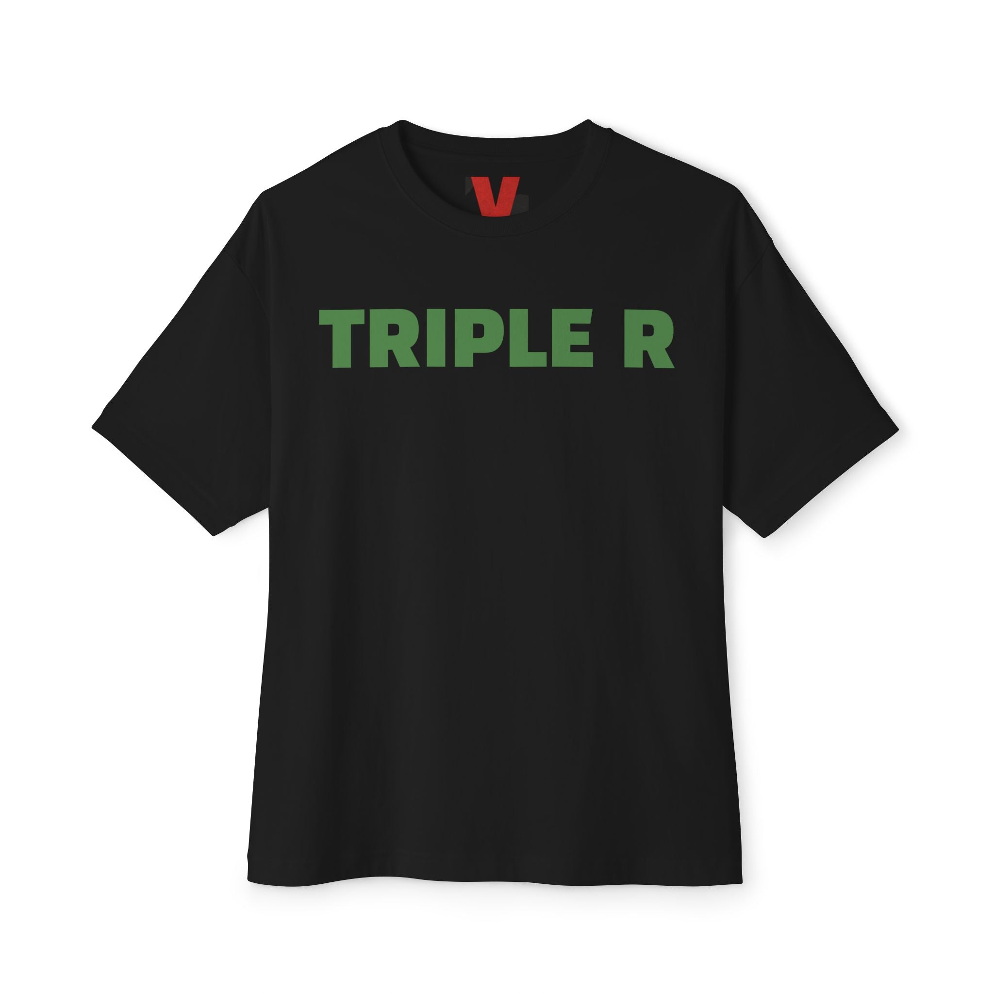 Triple R Graphic Tee - Oversized Boxy Unisex T-Shirt