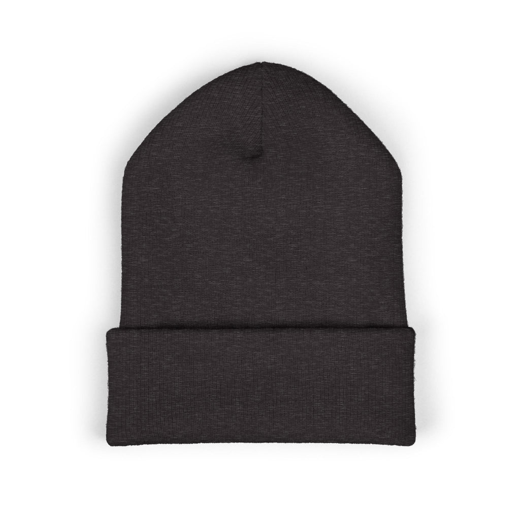 Street Scholar Embroidered Beanie — Classic Cuffed Knit Hat