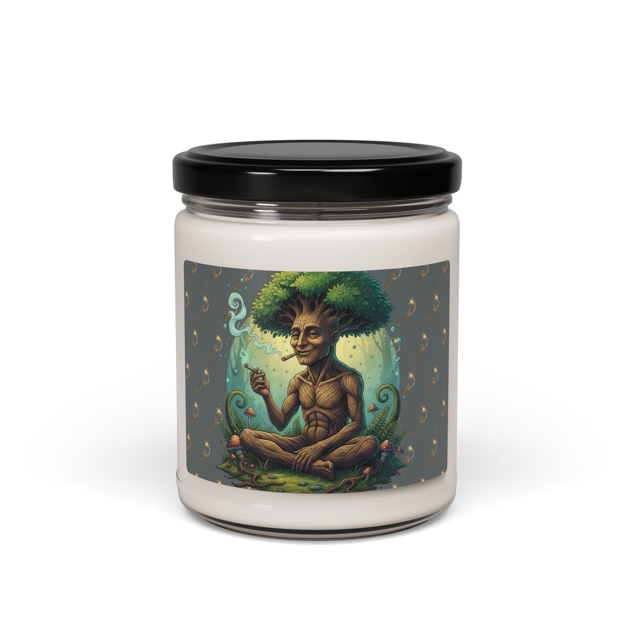 Soy Candle — "Tree Spirit" Scented 9oz Candle | Earthy, Herbal Aromas for Meditation & Gifts