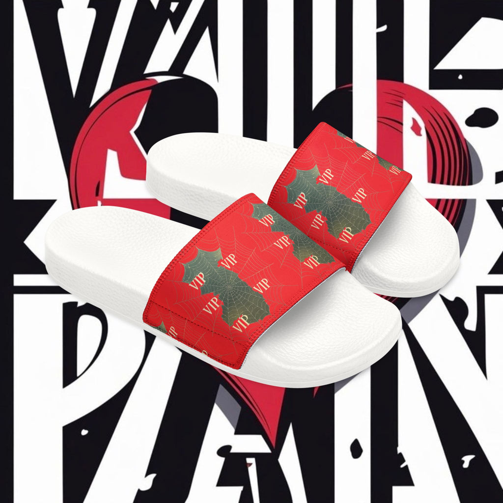 Christmas VIP Slide Sandals — Women's Removable‑Strap Holiday Slides