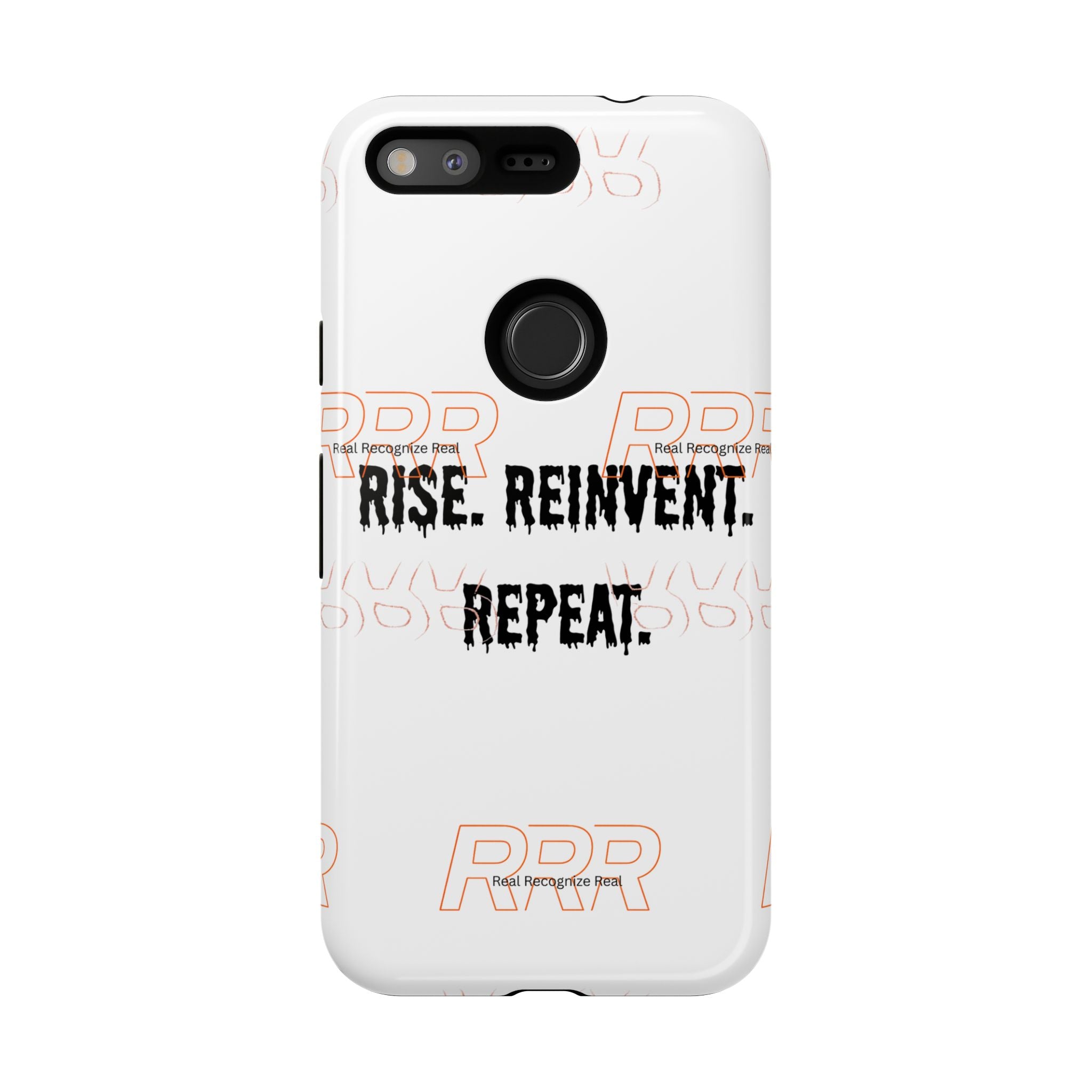 Tough Cases — "Rise. Reinvent. Repeat." Motivational Phone Case