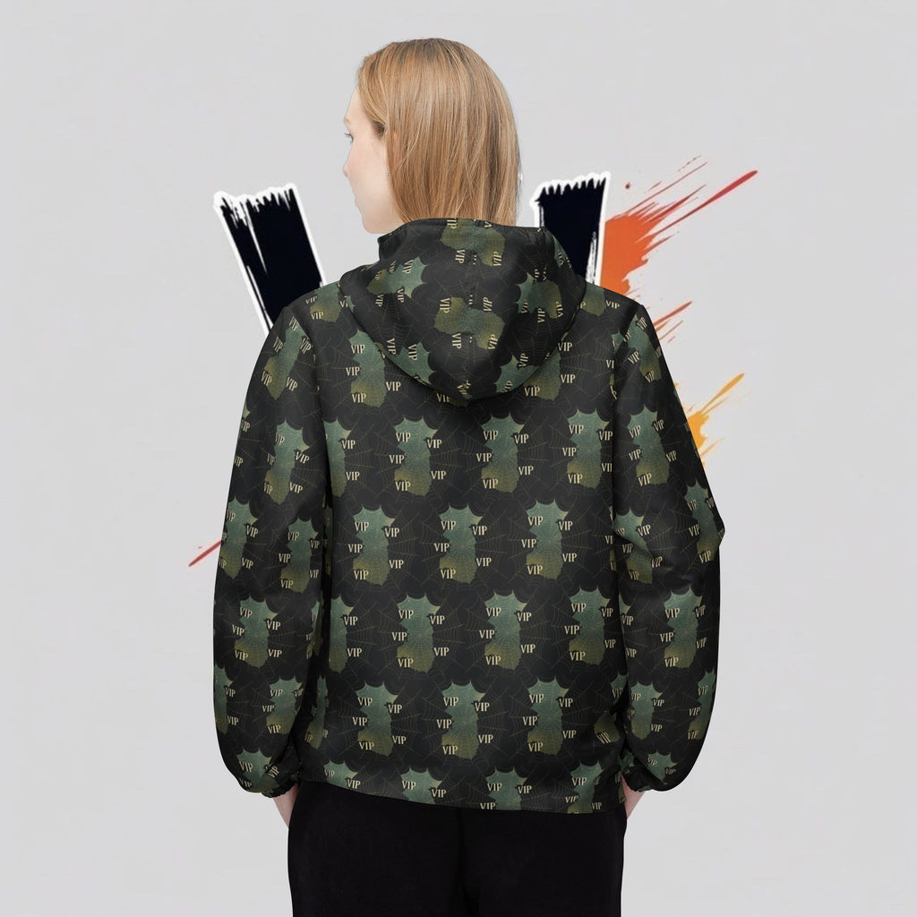 Camo Baby Yoda Windbreaker Jacket — Cute Star Wars Grogu All-Over Print
