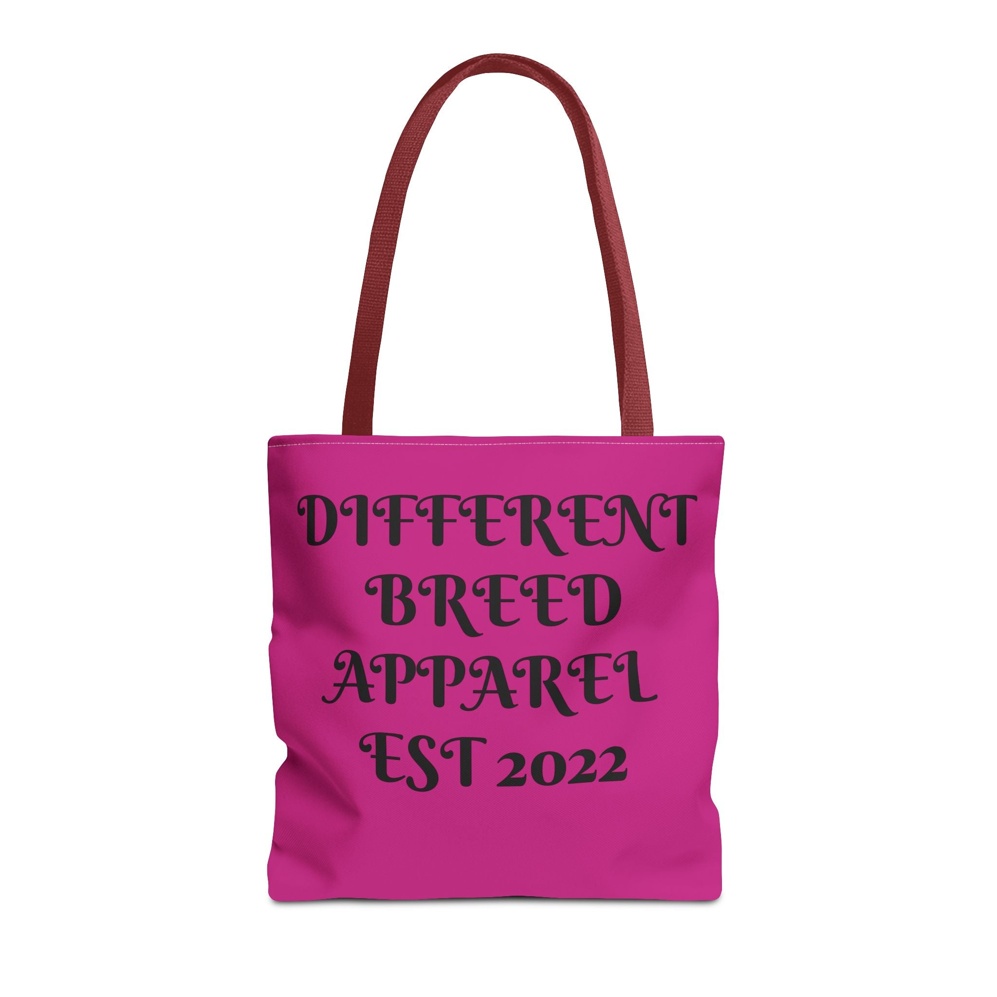 Different Breed Apparel Tote Bag — Bold Pink Graphic Carryall (EST 2022)