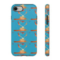 Heart Flame Tough Phone Case — Blue Sunset Protective Cover
