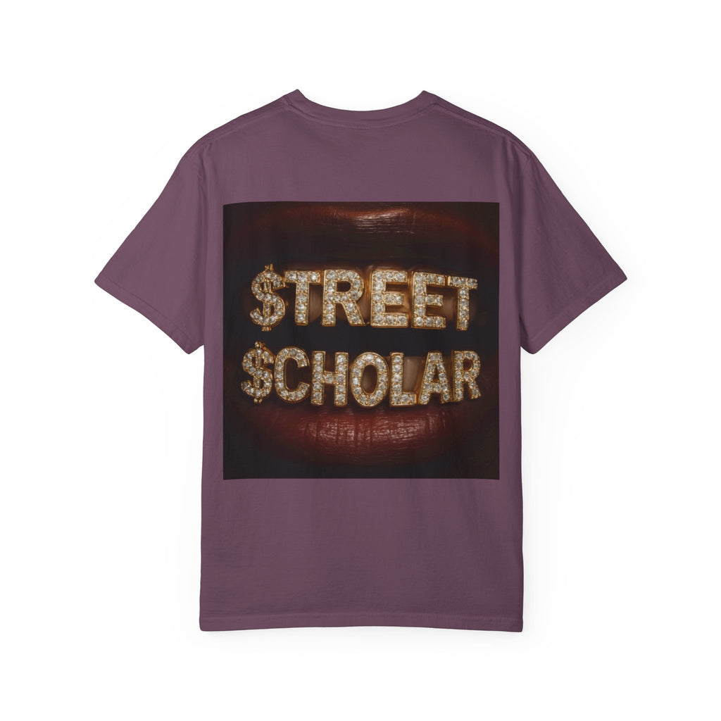 Street Scholar T‑Shirt — Bold Graphic Lip Grill Design