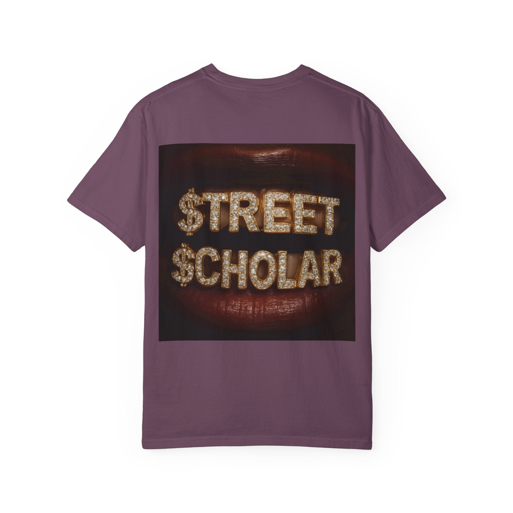 Street Scholar T‑Shirt — Bold Graphic Lip Grill Design