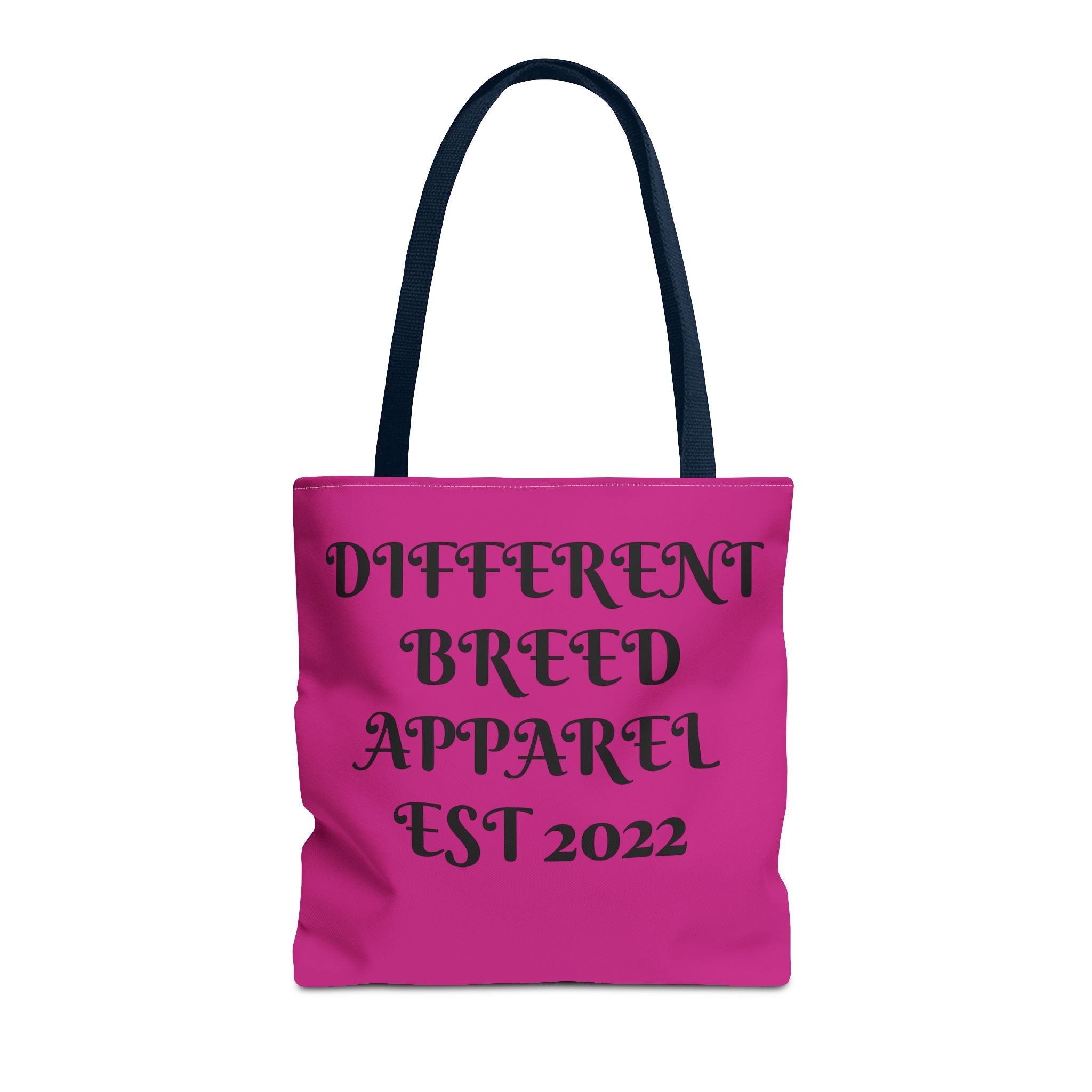 Different Breed Apparel Tote Bag — Bold Pink Graphic Carryall (EST 2022)