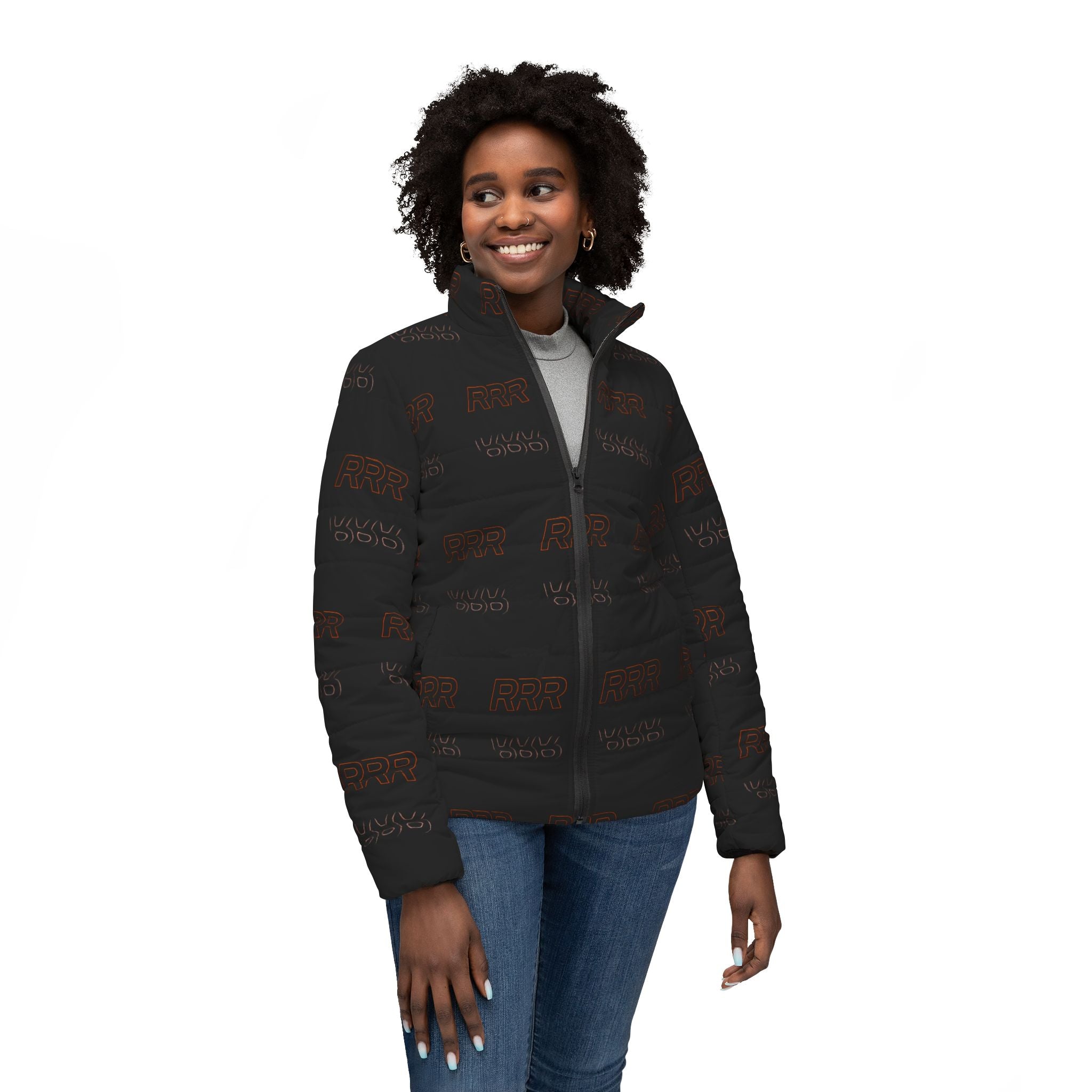 Puffer Jacket — "Rise Reinvent Repeat" Insulated Women's Coat