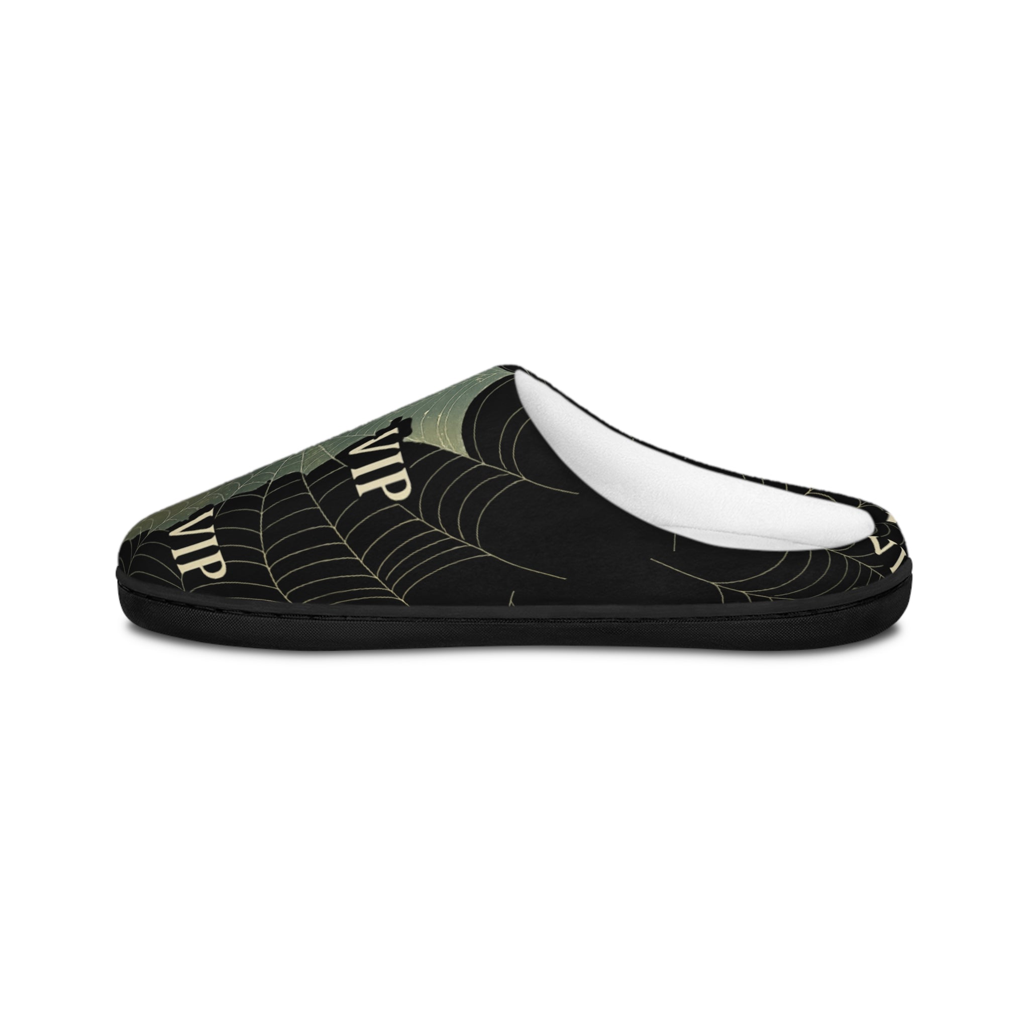 VIP Spiderweb Men's Slippers — Halloween Indoor Cozy Slip-Ons