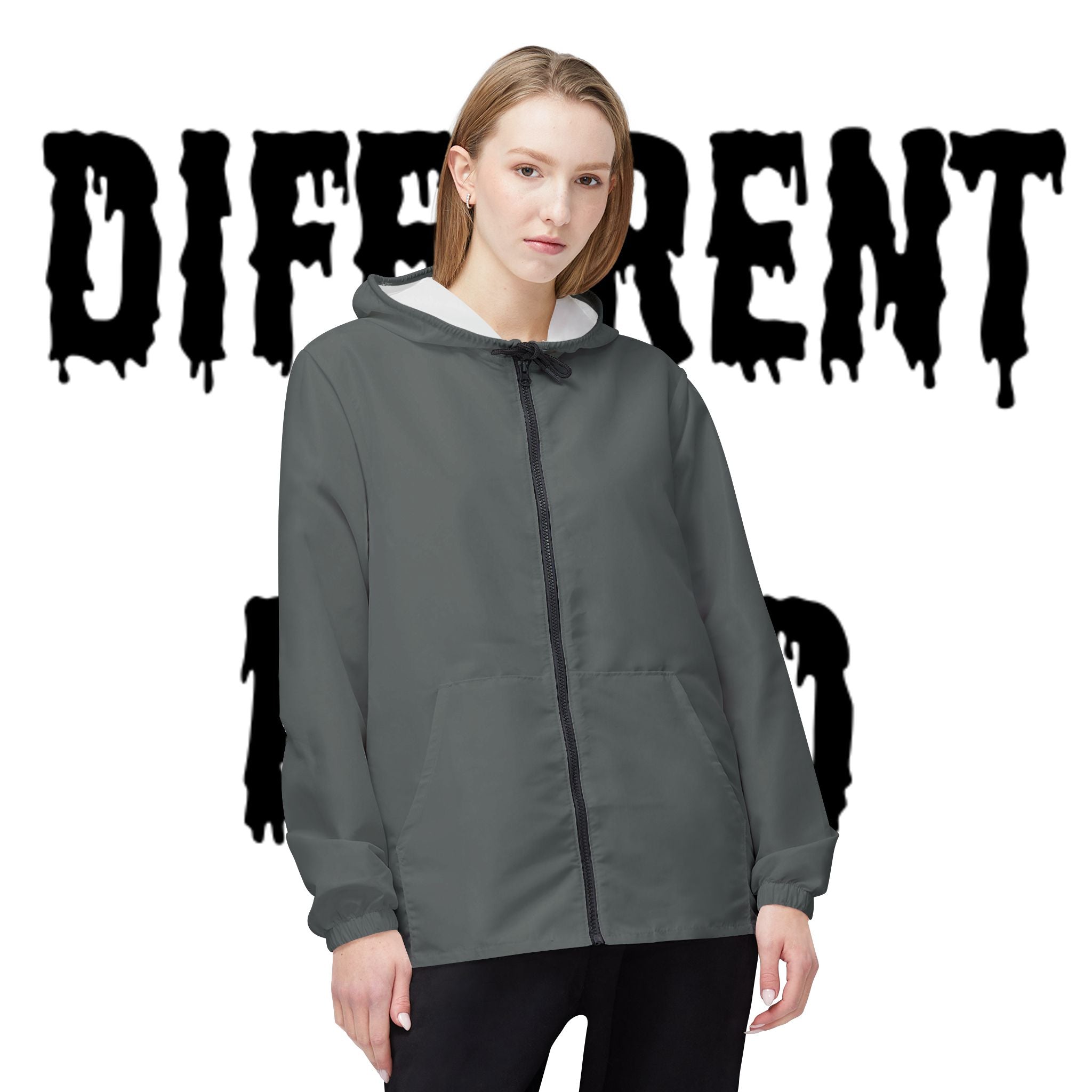 Certified GOAT Windbreaker Jacket – Graphic Hooded Windbreaker with Goat Design