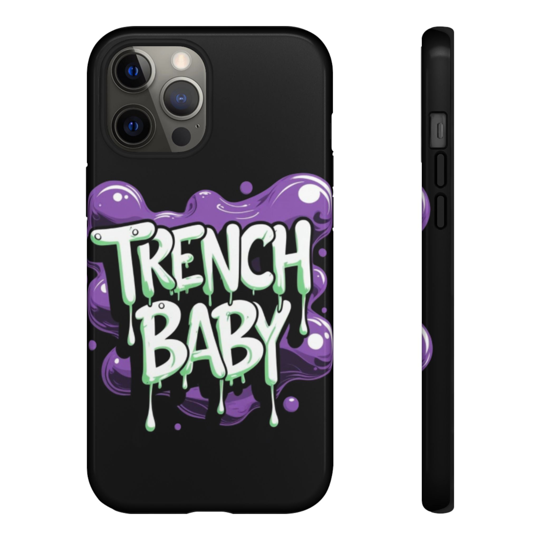 Phone Case — "Trench Baby" Drippy Graffiti Design