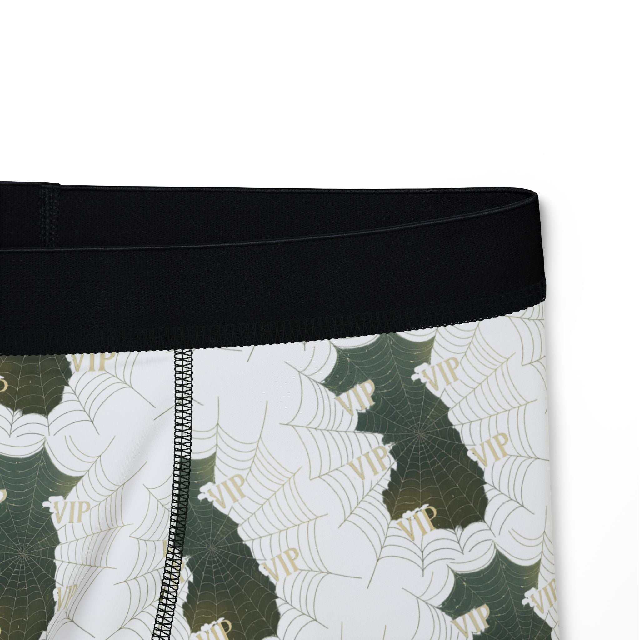 Camo Fern Pattern Men's Boxer Briefs — All-Over Print Comfort Underwear