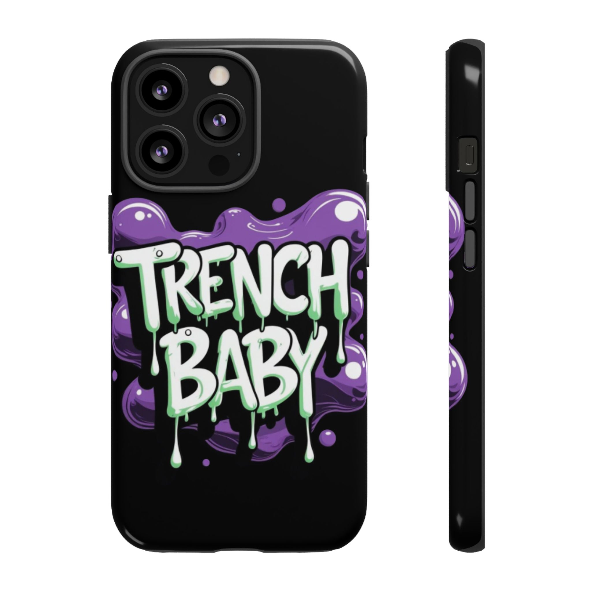 Phone Case — "Trench Baby" Drippy Graffiti Design