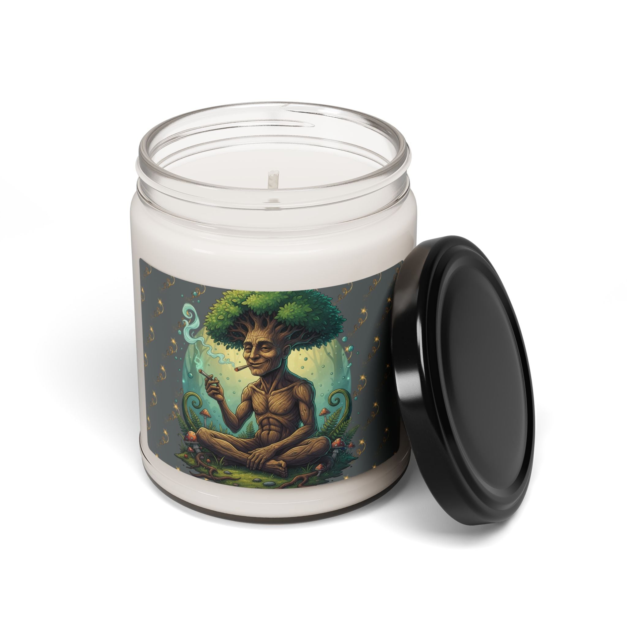 Soy Candle — "Tree Spirit" Scented 9oz Candle | Earthy, Herbal Aromas for Meditation & Gifts