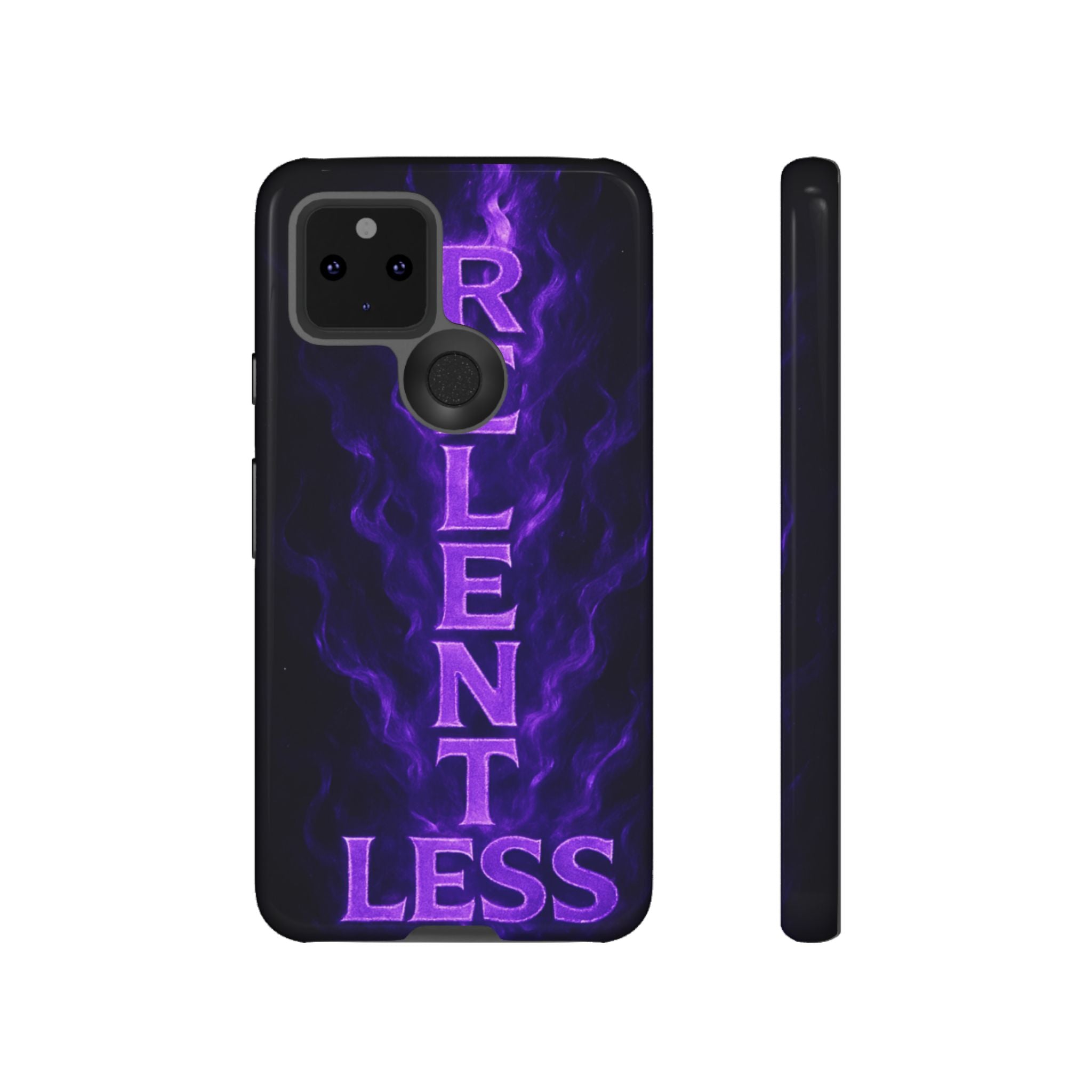 Relentless Purple Flame Phone Case — Tough Protective iPhone Cover