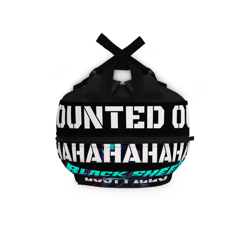 Black Sheep "Lost Files" Backpack — Neon Skull Streetwear Backpack