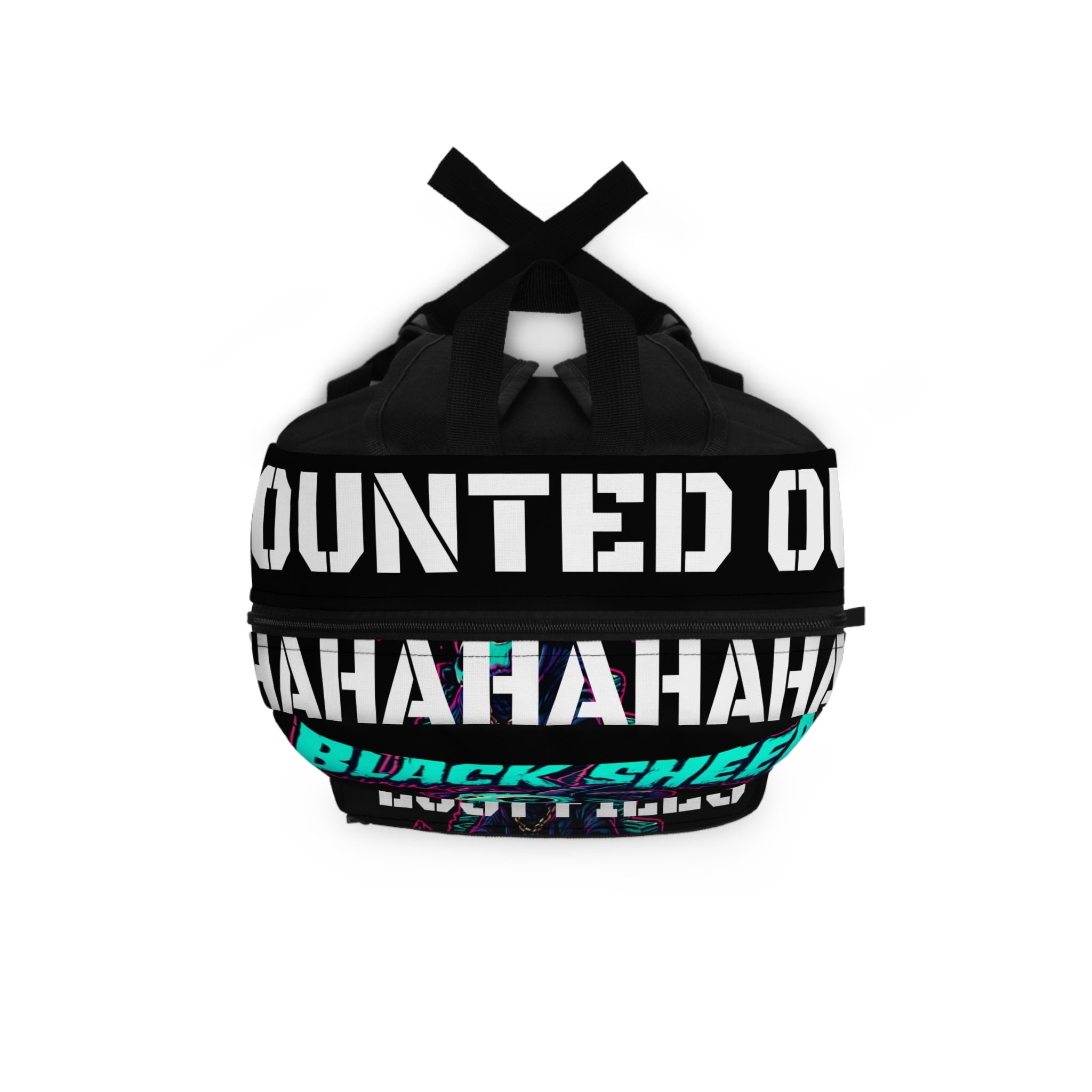 Black Sheep "Lost Files" Backpack — Neon Skull Streetwear Backpack