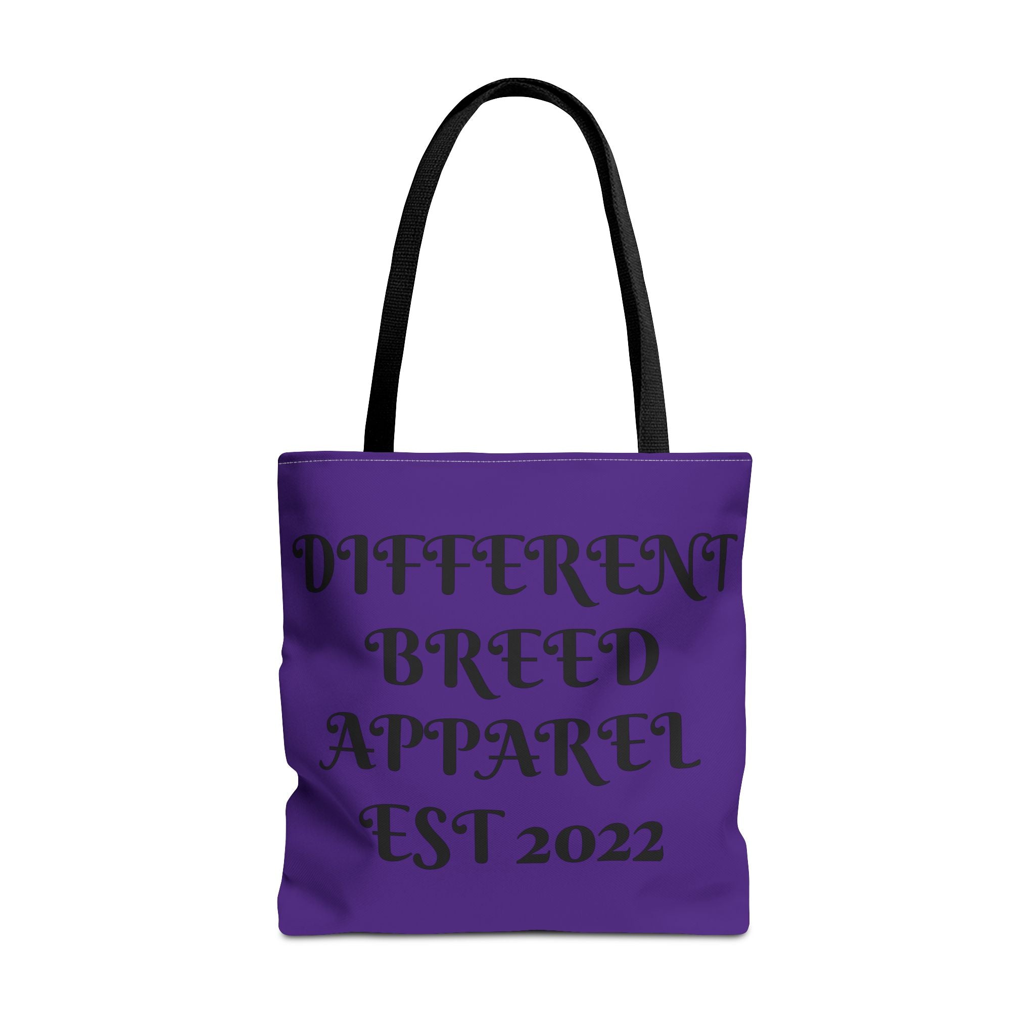Tote Bag — "Different Breed Apparel EST 2022" Purple All-Over Print Tote