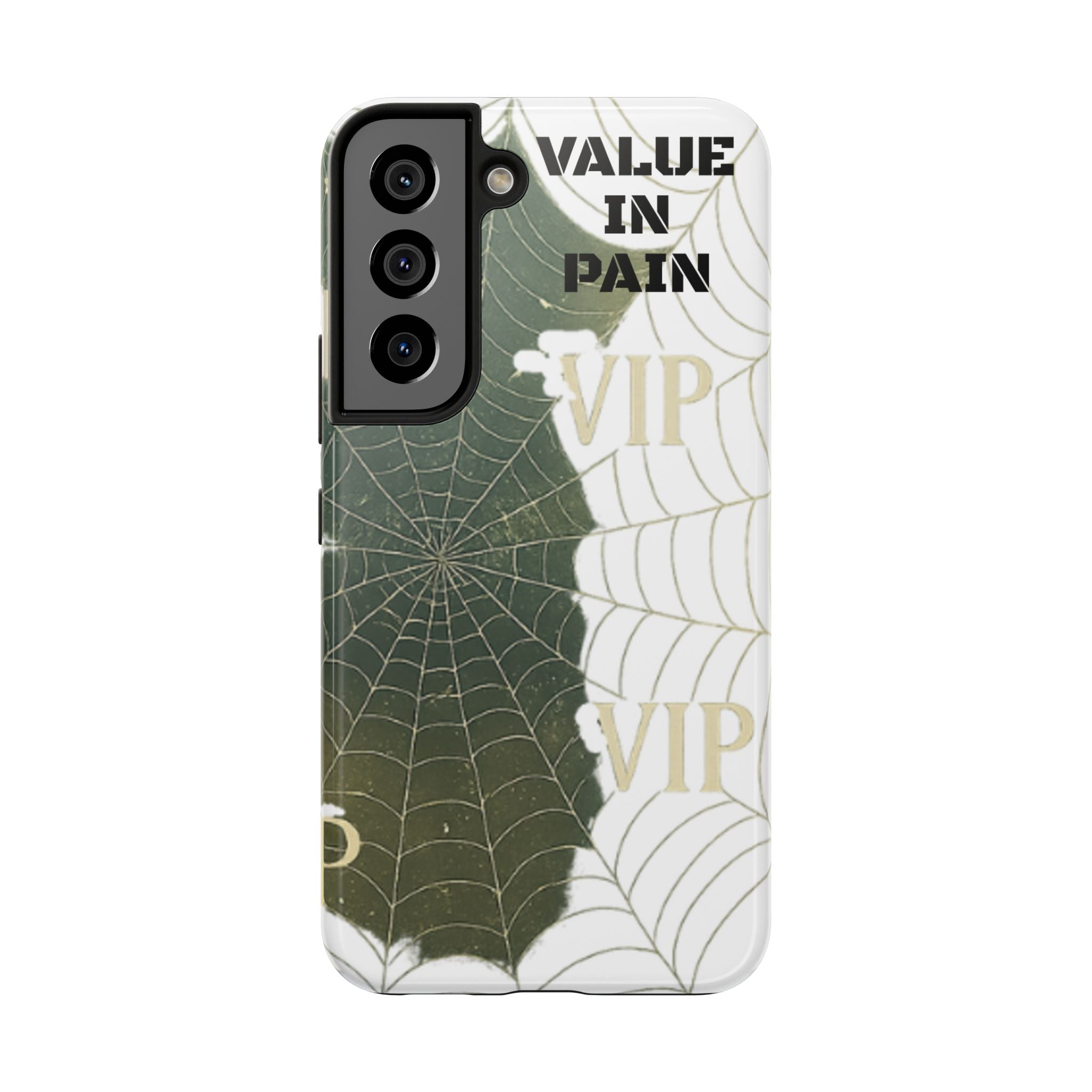 Tough Phone Case — "Value in Pain" VIP Spiderweb Protective Cover