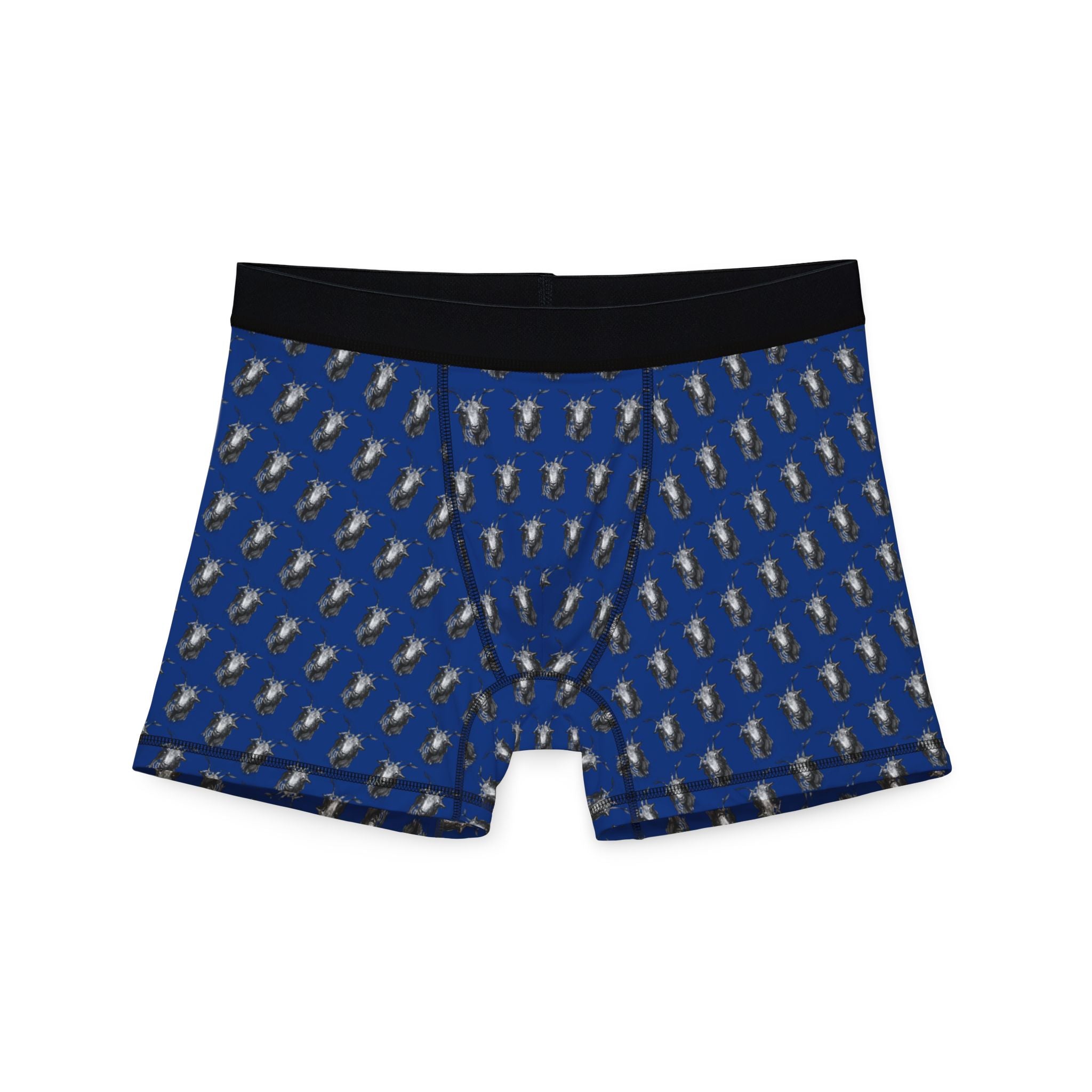 Blue Astro Galaxy Men's Boxer Briefs — All-Over Print Space Pattern