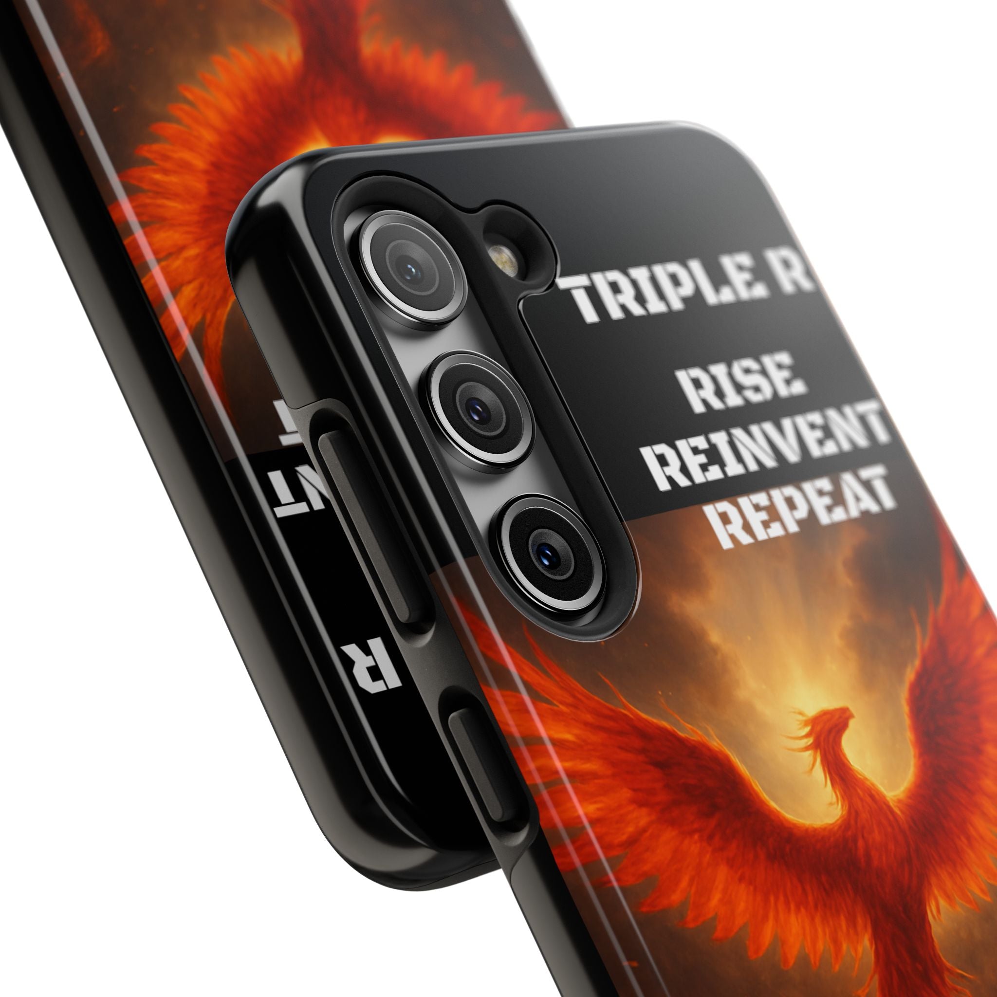 Phoenix Tough Phone Case — 'Rise Reinvent Repeat' Protective iPhone Case