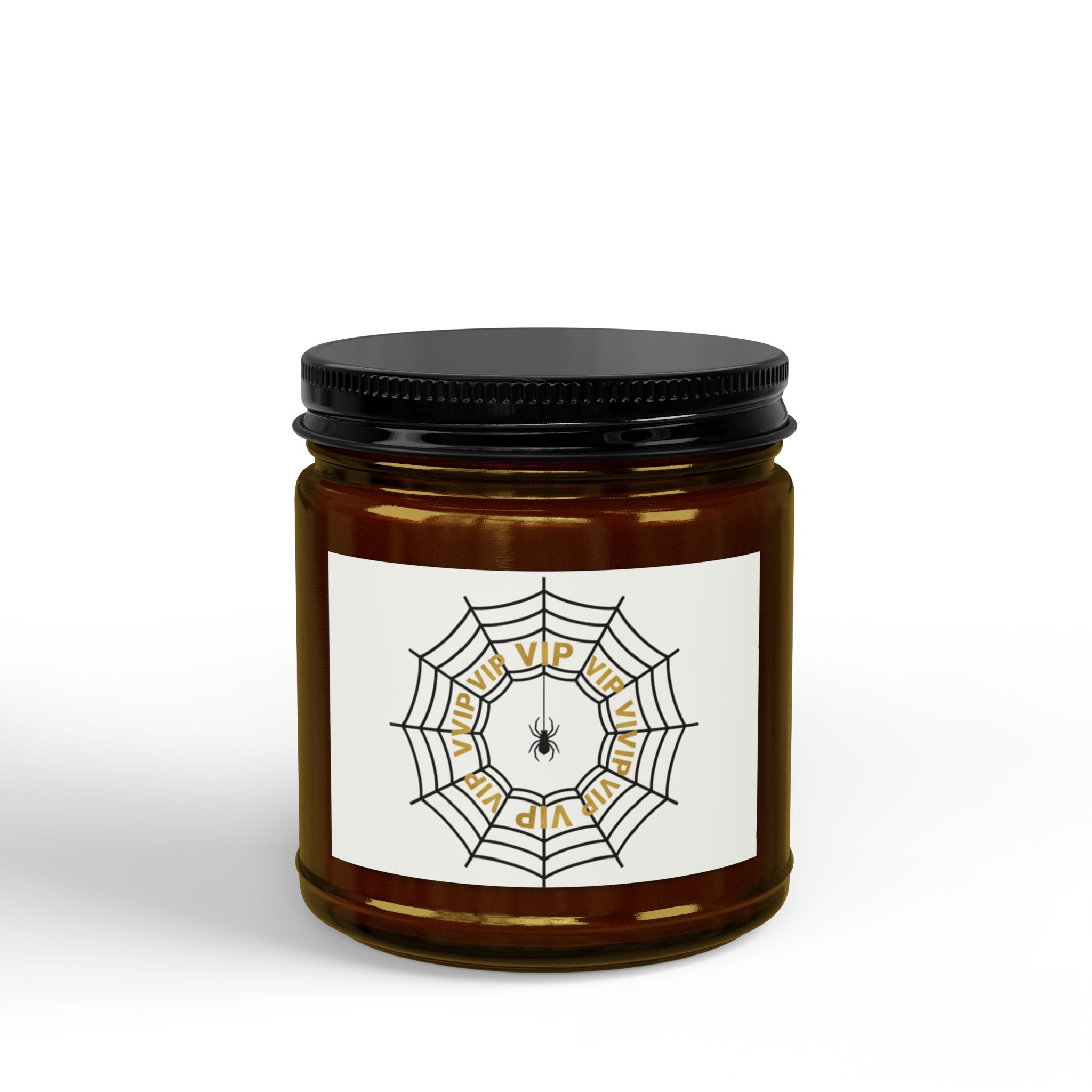 Scented Soy Candles with Black Lid, (4 and 9oz)
