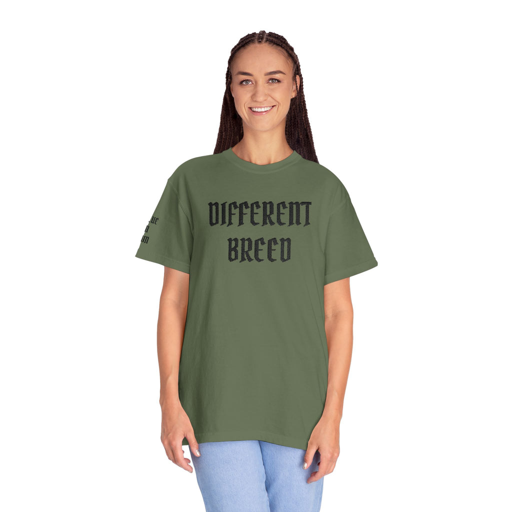 Different Breed T-Shirt — Gothic Text Graphic Tee