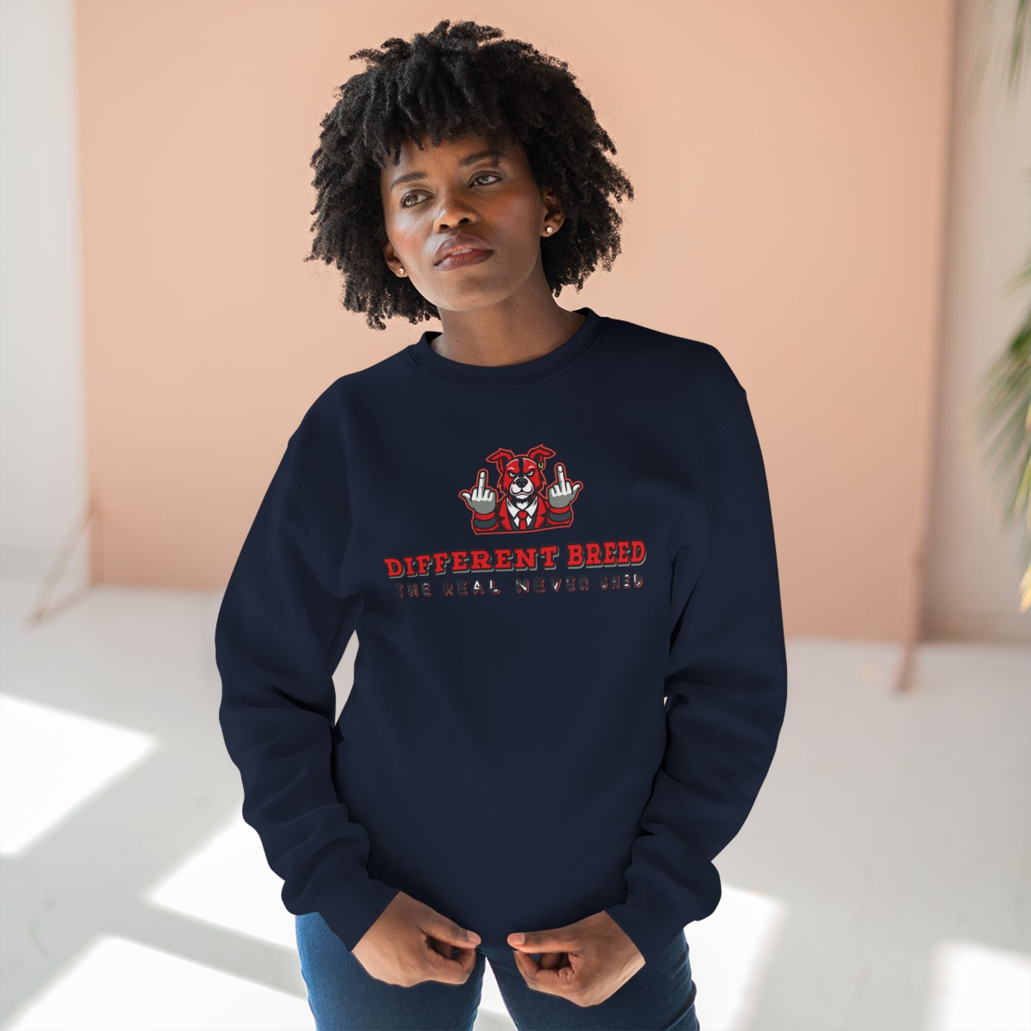 Crewneck Sweatshirt — “Different Breed” Graphic Crewneck (The Deal Never Ends)