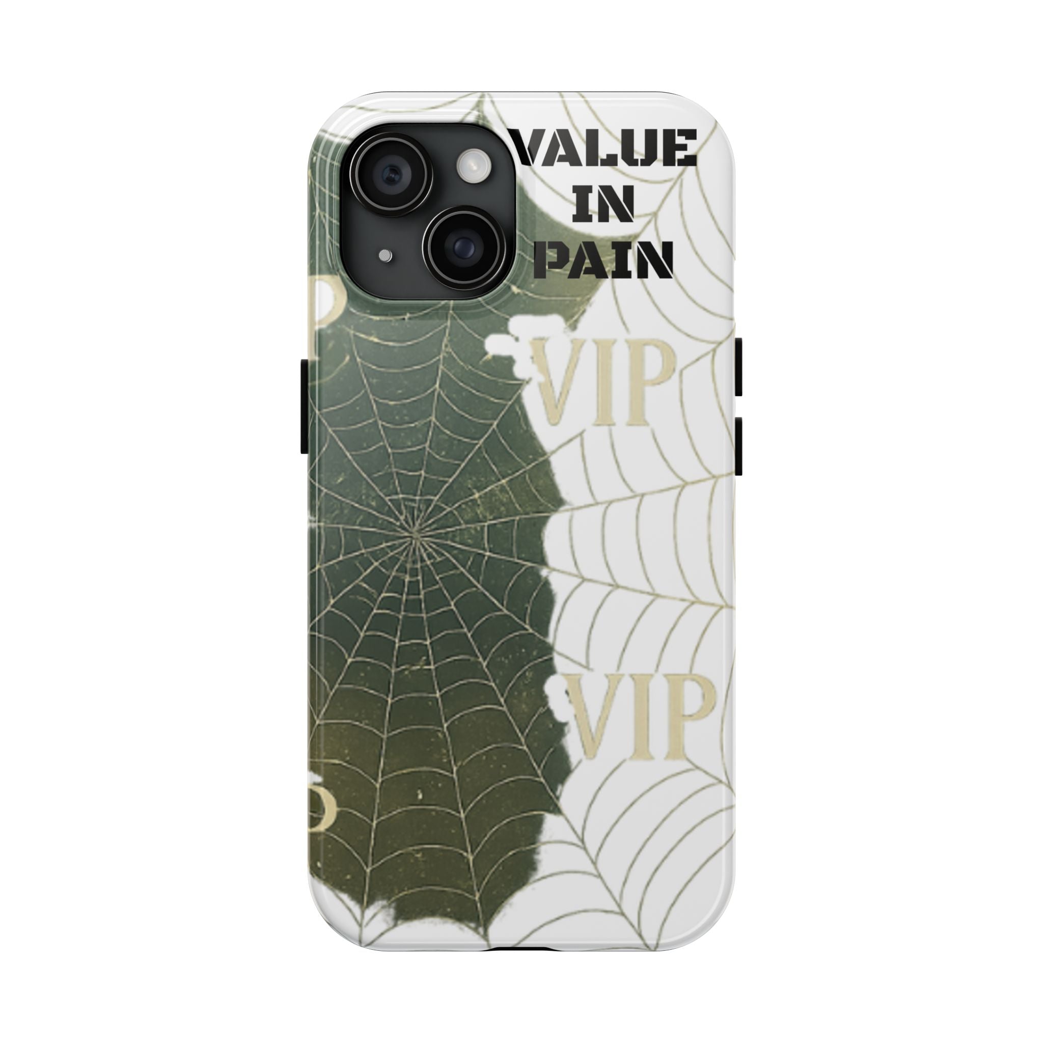 Tough Phone Case — "Value in Pain" VIP Spiderweb Protective Cover