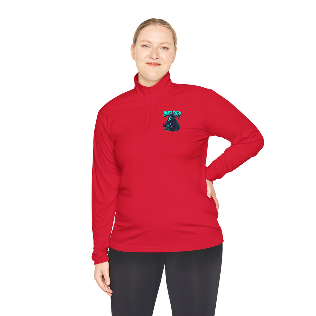 Quarter-Zip Pullover — "Value the Pain" Motivational Athletic Pullover