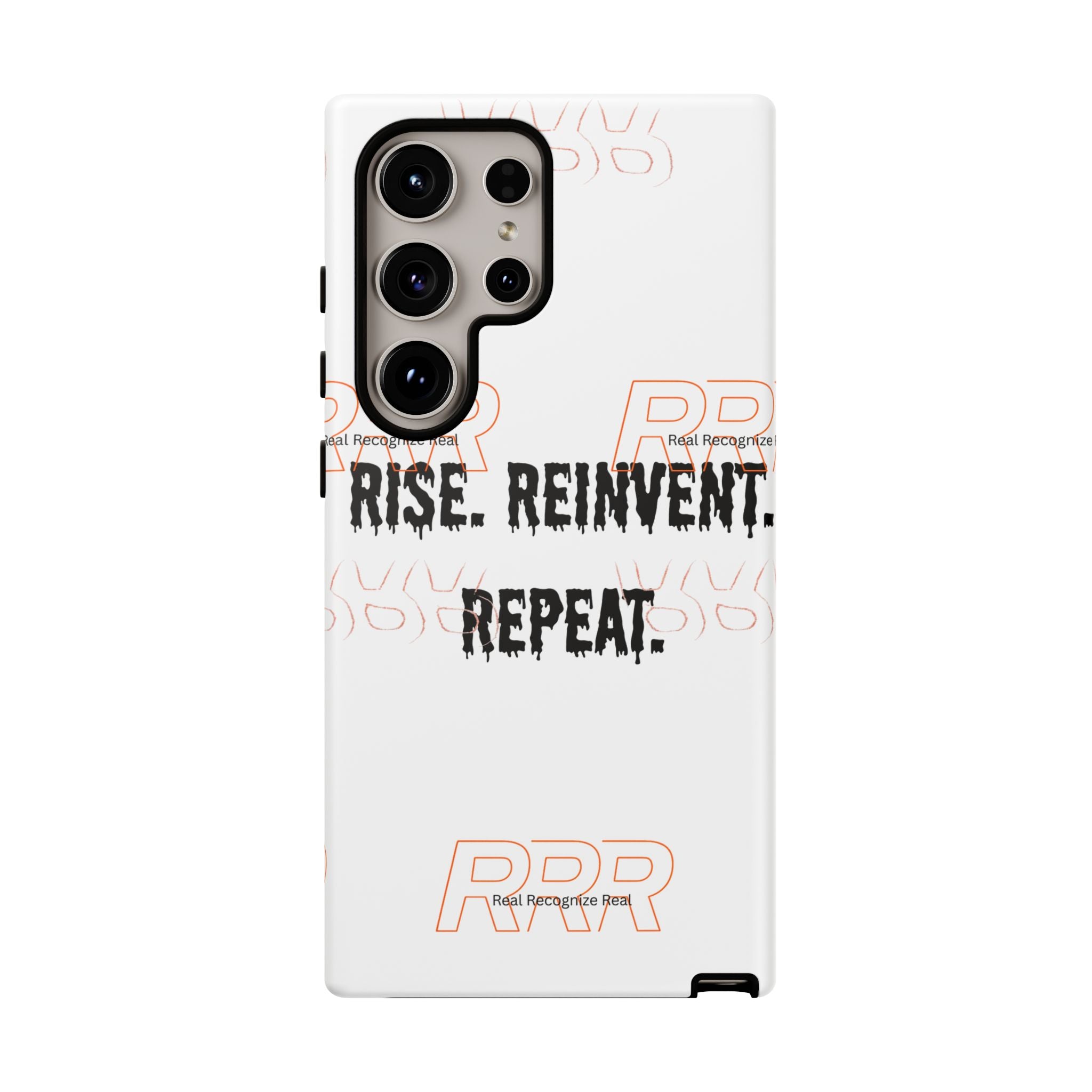 Tough Cases — "Rise. Reinvent. Repeat." Motivational Phone Case