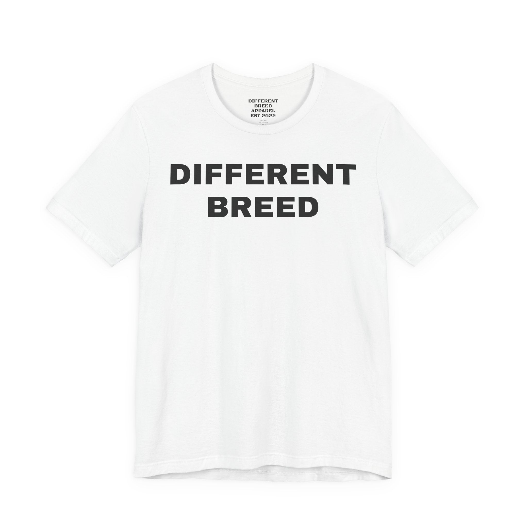 Different Breed Tee — “Old Testimony Builds New Character” Inspirational Graphic T-Shirt