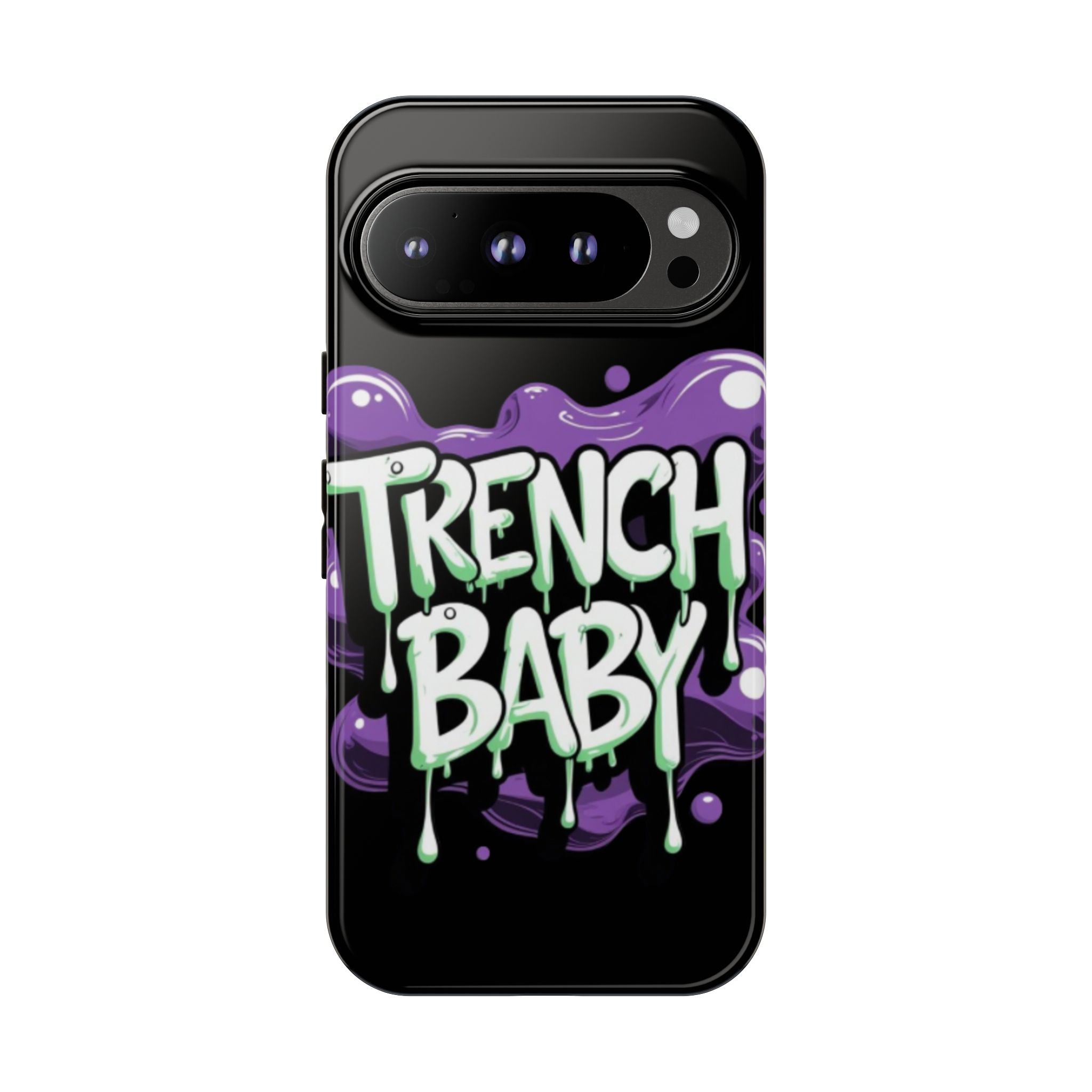 Phone Case — "Trench Baby" Drippy Graffiti Design