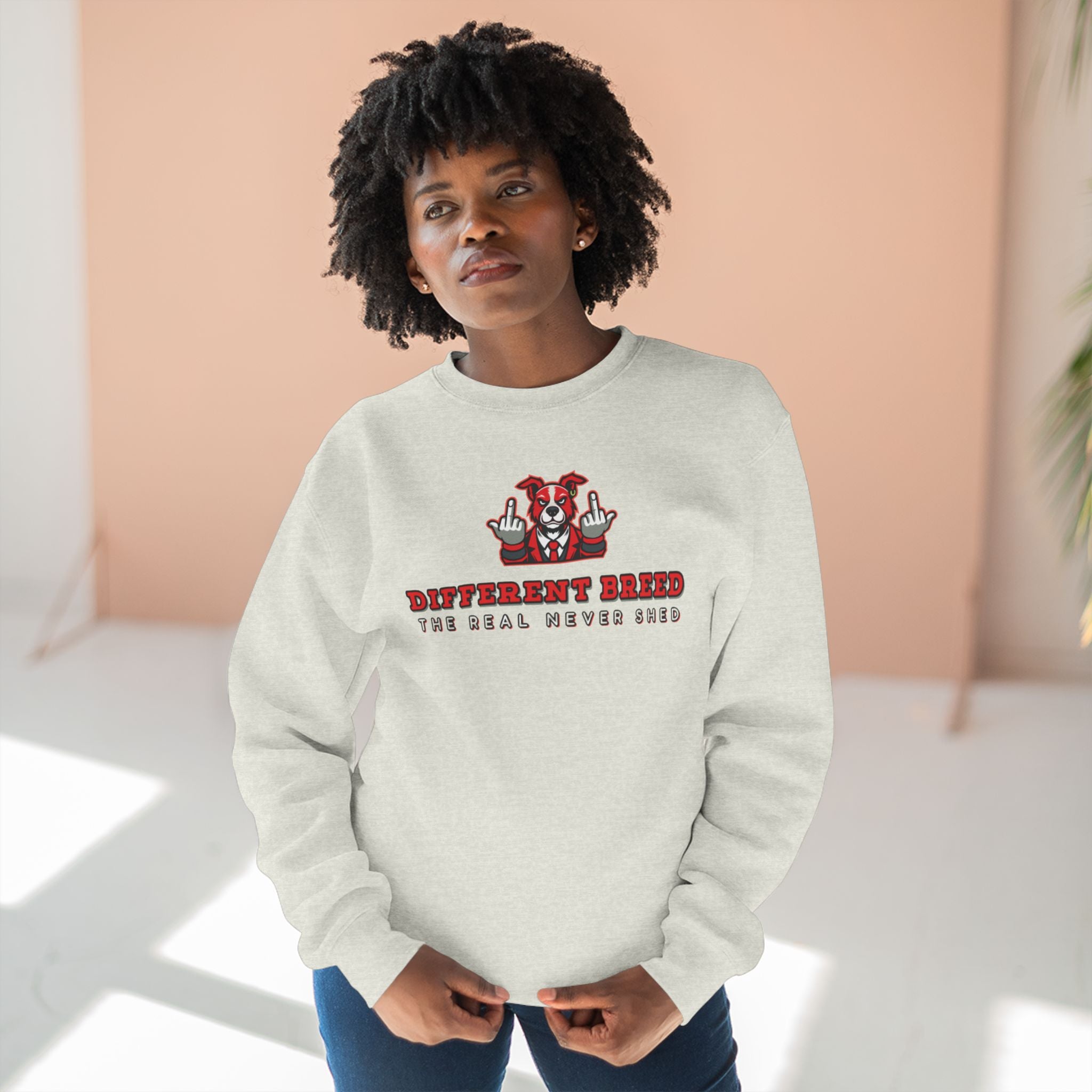 Crewneck Sweatshirt — “Different Breed” Graphic Crewneck (The Deal Never Ends)