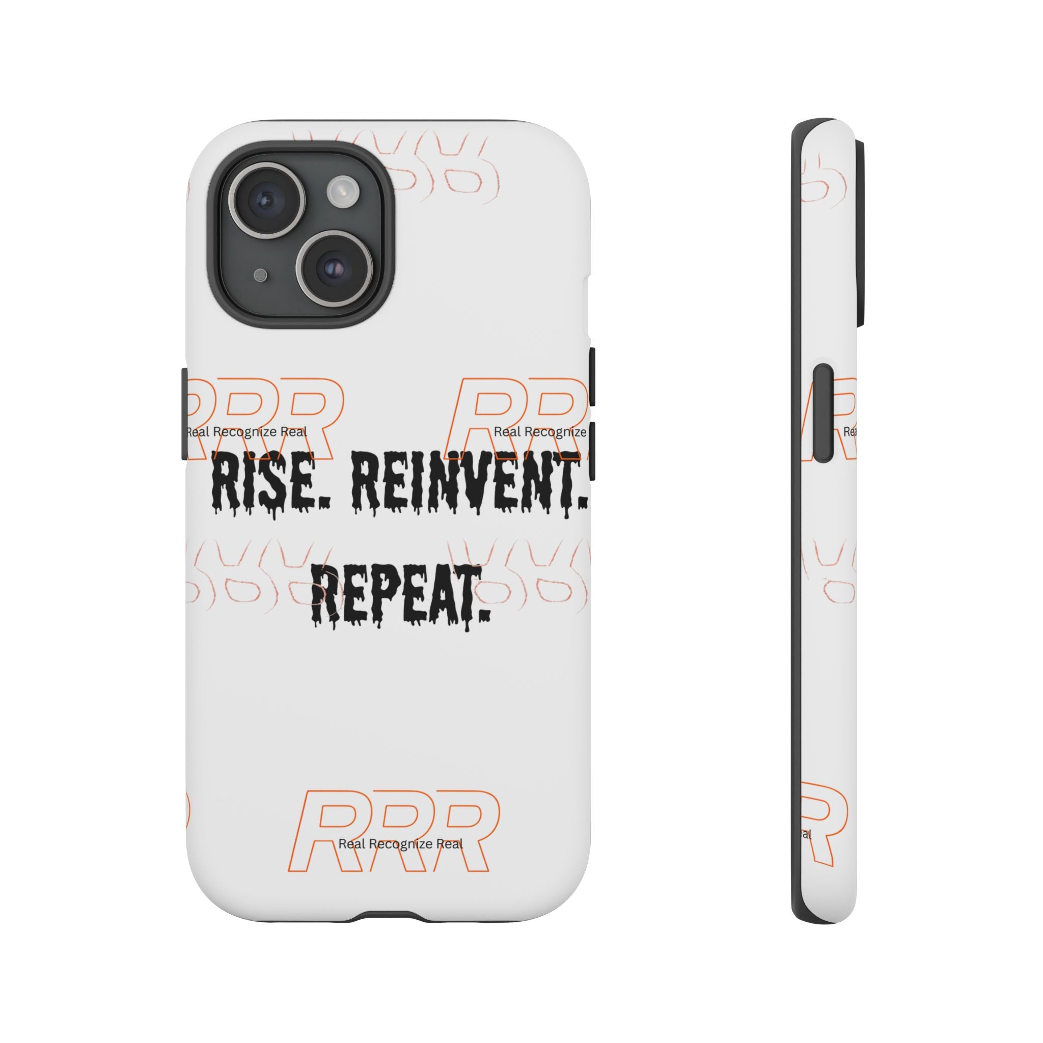 Tough Cases — "Rise. Reinvent. Repeat." Motivational Phone Case